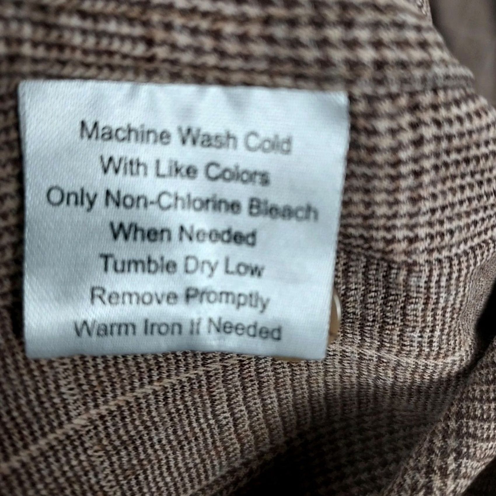 Jos. A. Bank Jos A Bank Reserve Mens XL Brown Plaid Tailored Fit Cotton Cashmere Shirt Size US XL / EU 56 / 4 - 7 Thumbnail