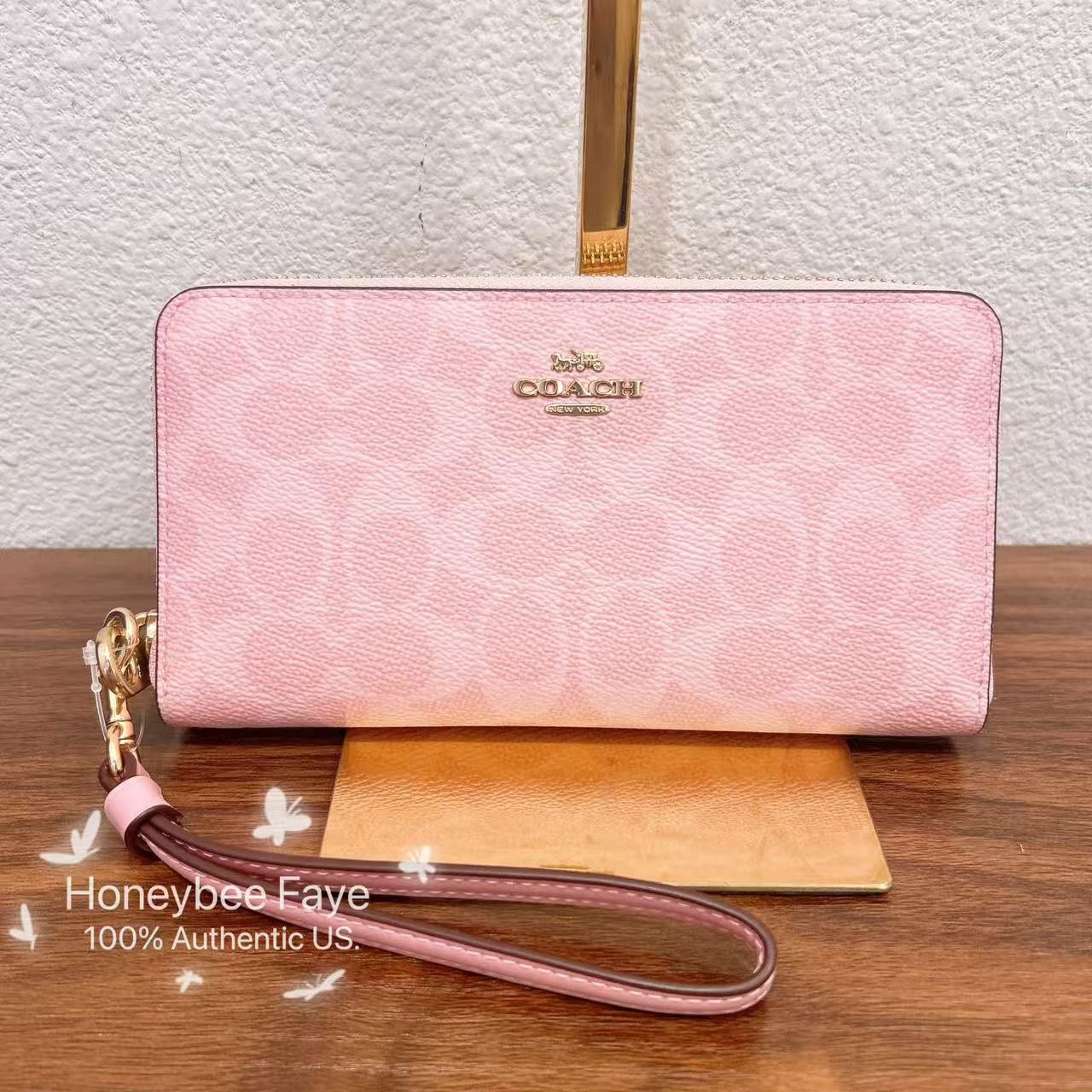 Coach Long Zip Around Wallet In Signature Canvas CW778 Size ONE SIZE - 1 Thumbnail