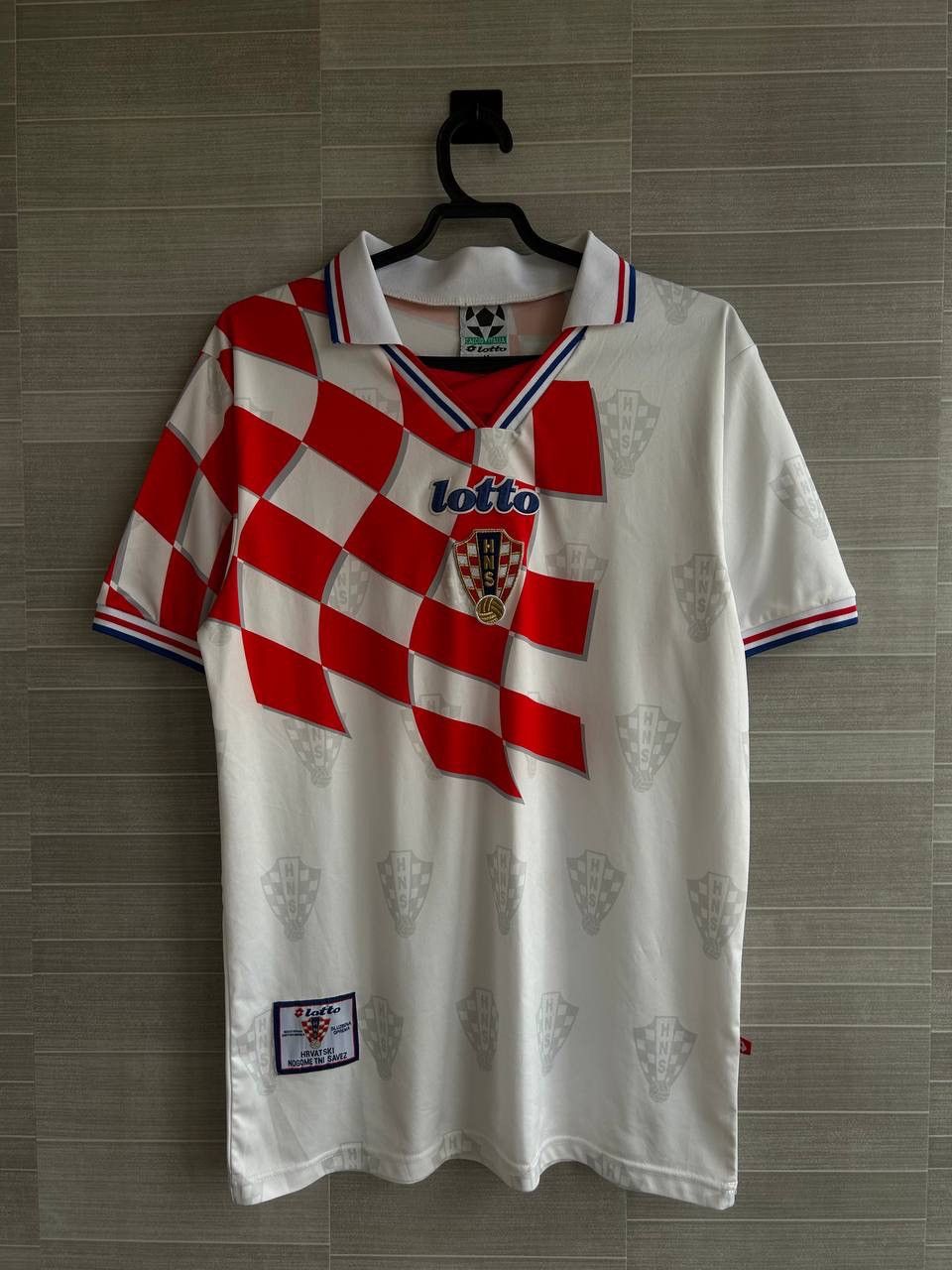 入手困難　サッカー　スイス代表　1996-1998 lotto ロット　激レア品 Lotto Sport × Vintage Vintage White Jersey Croatia 1996 1997 1998