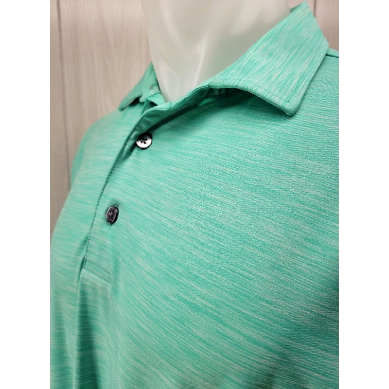 Footjoy FootJoy Polo Shirt Mens Large Golf Green Teal Short Sleeve Shirt Size US L / EU 52-54 / 3 - 3 Thumbnail