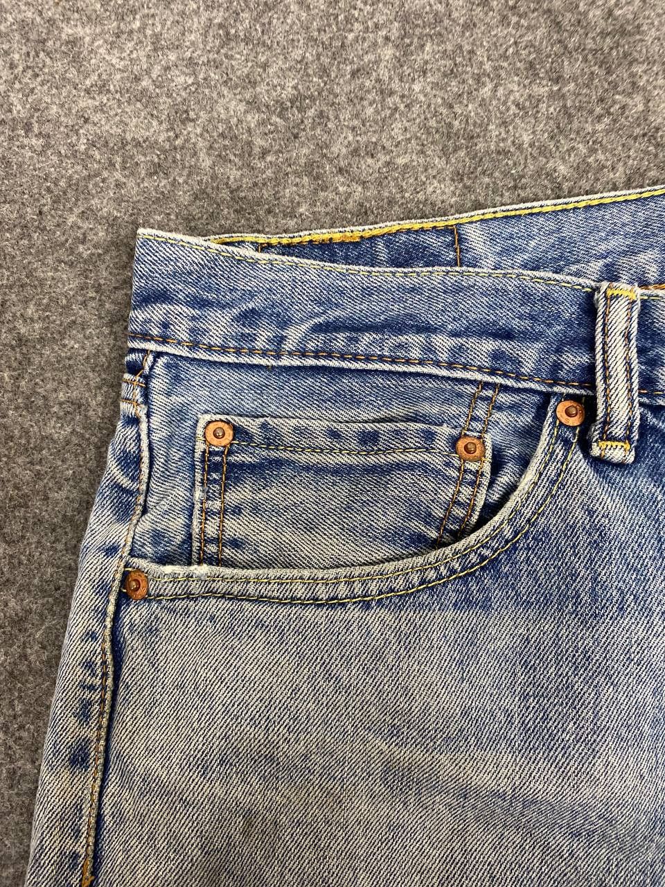 Levi's levis 505 relaxed fit distressed denim nice design Size US 36 / EU 52 - 12 Thumbnail