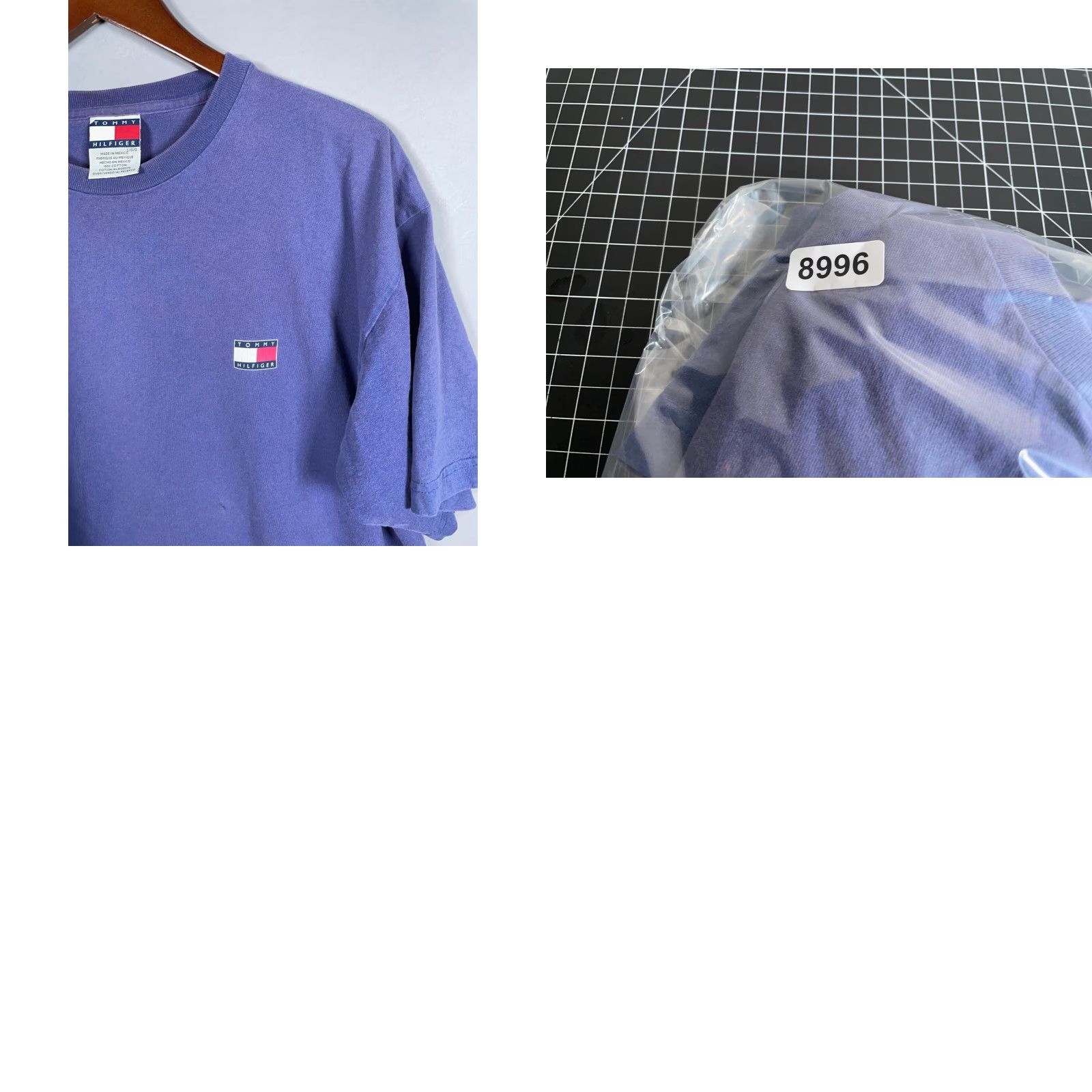 Tommy Hilfiger VINTAGE Tommy Hilfiger Logo T-Shirt Adult Large Blue 90s Retro Graphic Print Mens Size US L / EU 52-54 / 3 - 8 Thumbnail