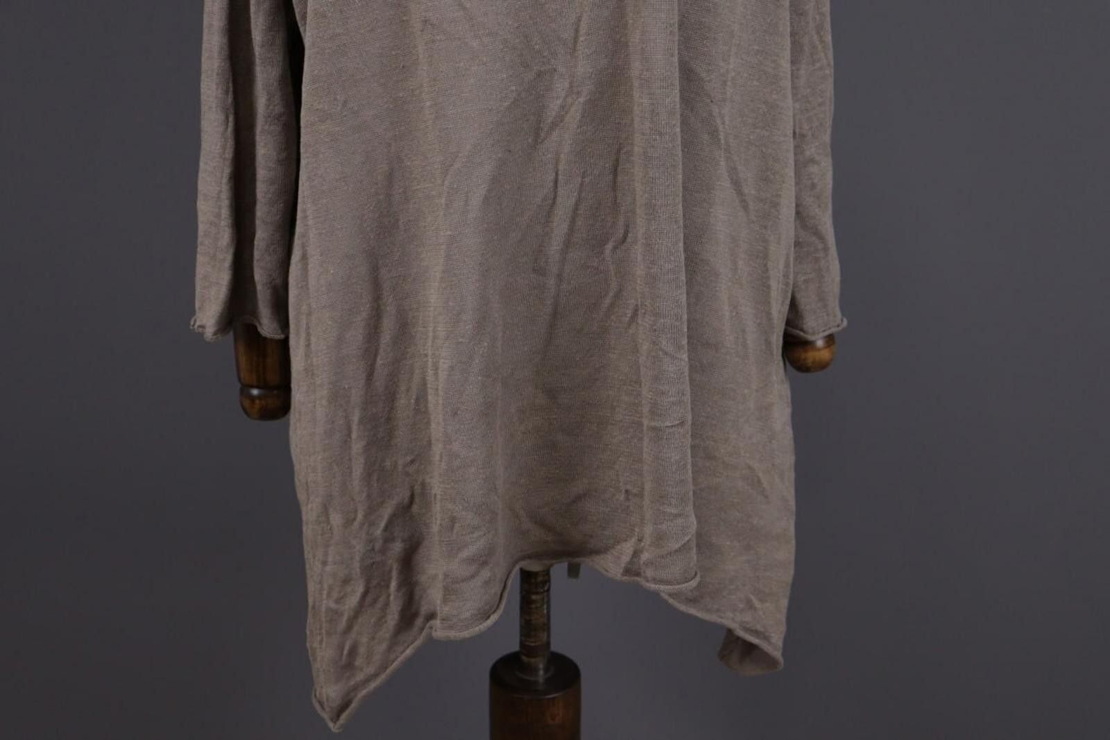 Designer Gudrun Sjoden Brown Linen Lagenlook A-Line Dress Size L Size L / US 10 / IT 46 - 3 Thumbnail
