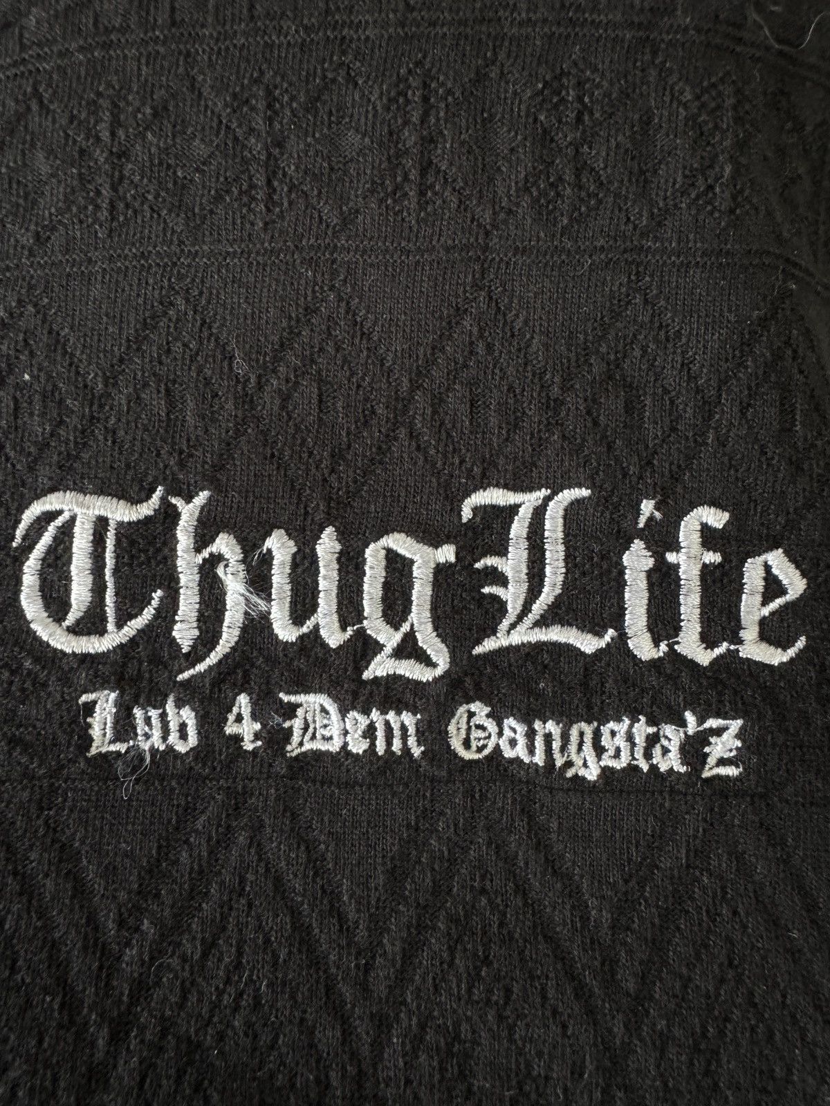 Japanese Brand × Vintage Vintage Y2K Thug Life hiphop rapskate heavyweight Longsleeve Size US XL / EU 56 / 4 - 3 Thumbnail