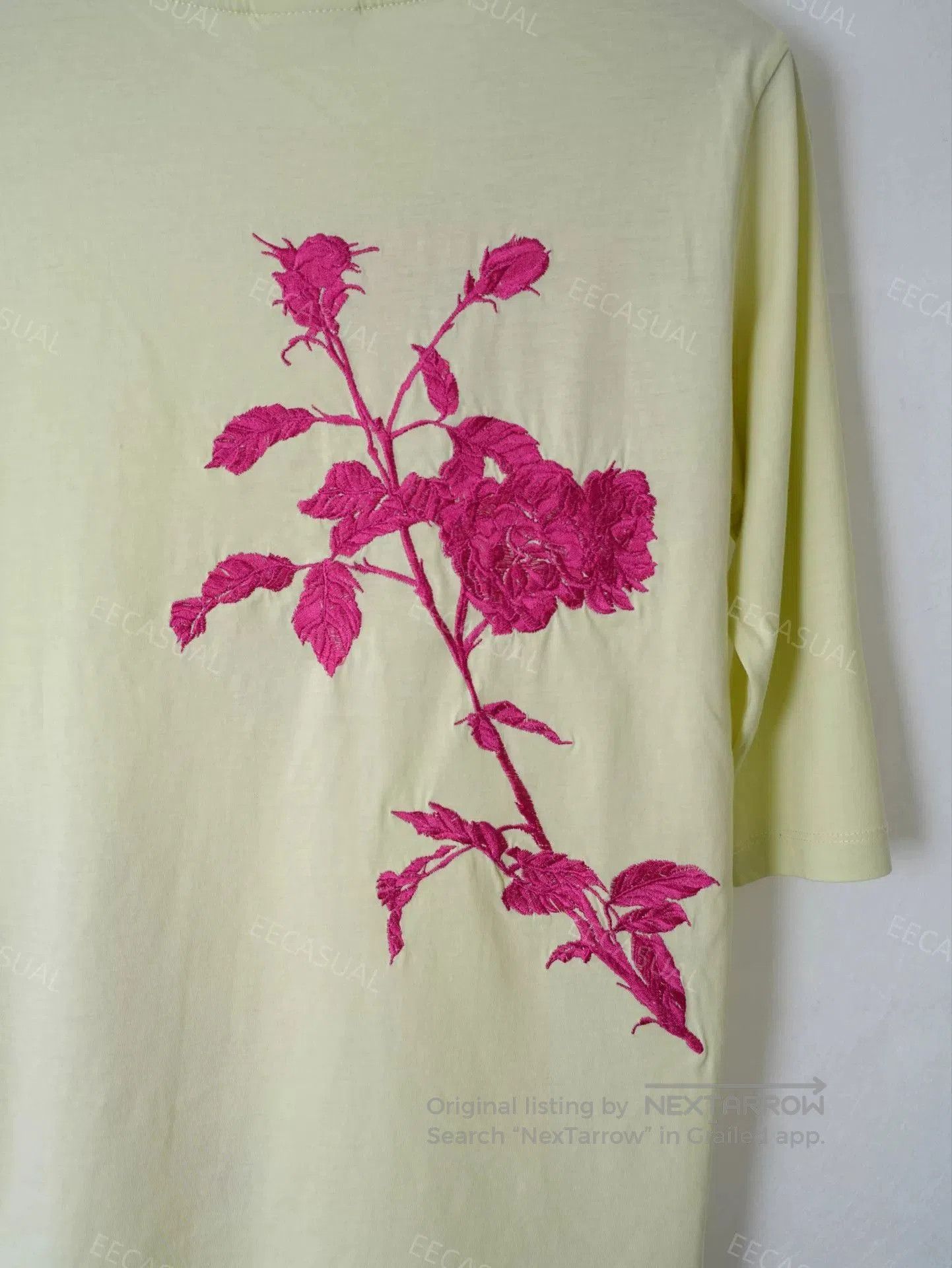 Dries Van Noten Embroidered Rose T.