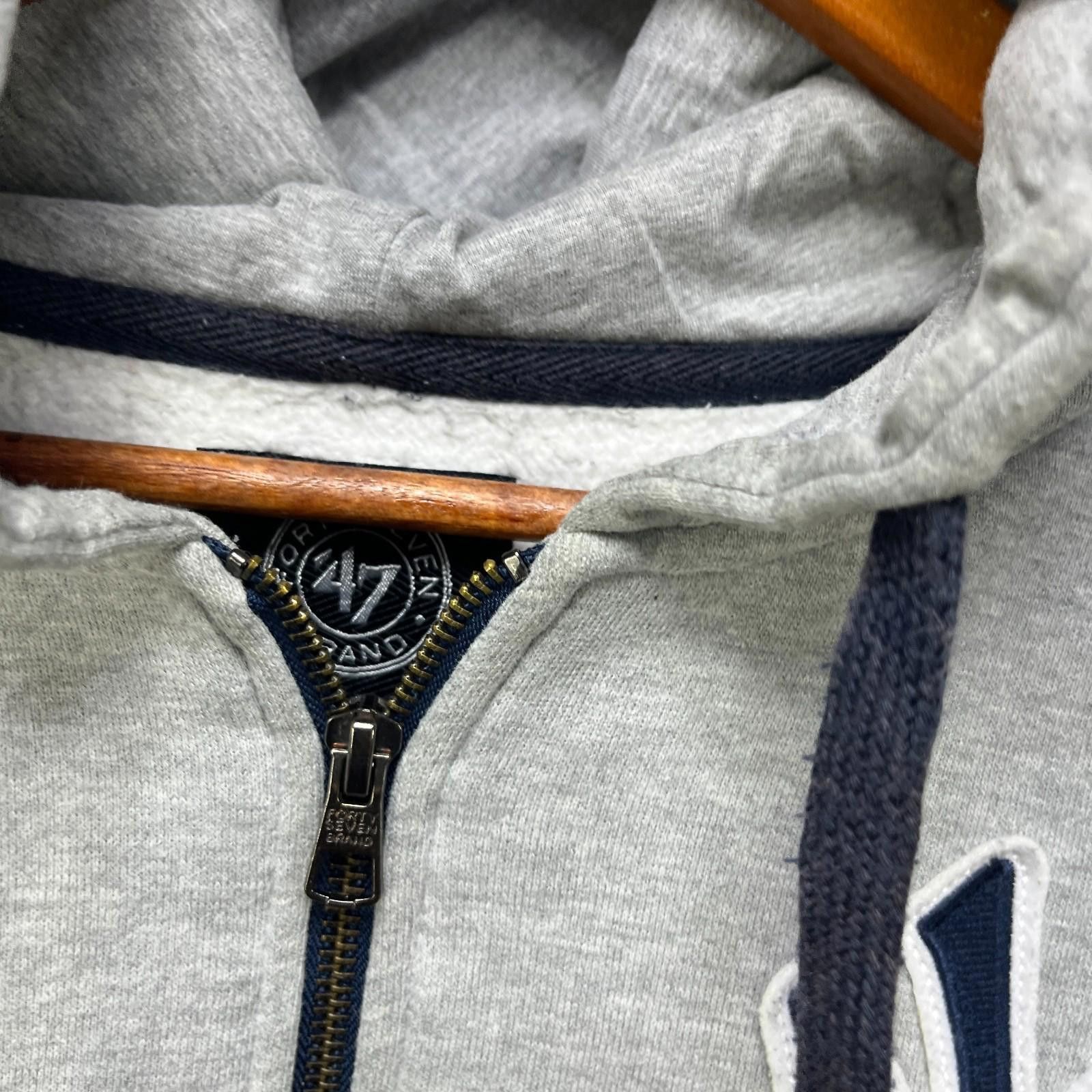 47 Vintage Y2K New York Yankees MLB Hoodie XL Sun Faded Size ONE SIZE - 4 Thumbnail