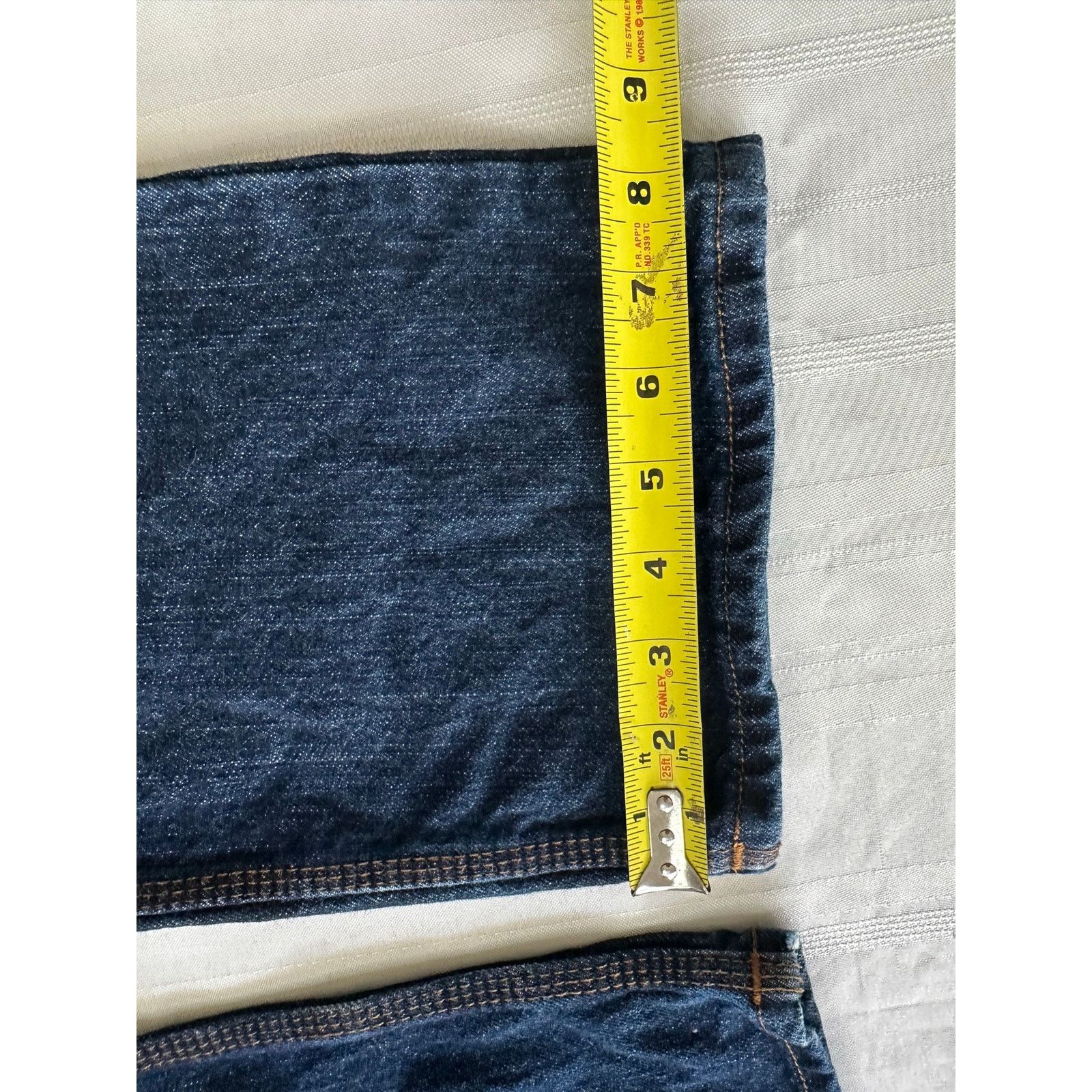 Original Chuck ORIGIN USA Men’s Dark Indigo Jeans Standard Straight Leg Fit Size US 36 / EU 52 - 10 Thumbnail