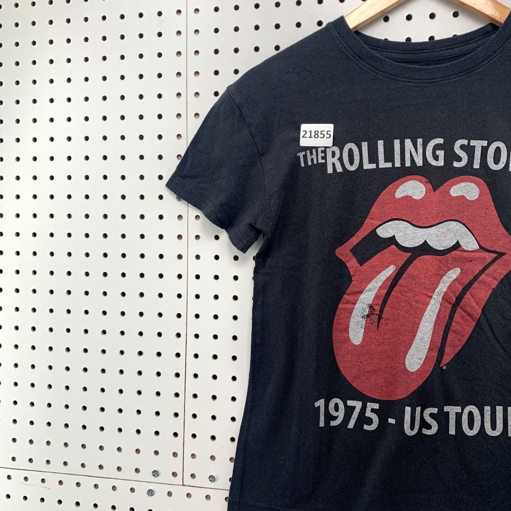Vintage The Rolling Stones Shirt Black 1975 US Tour Womens XS T-Shirt Music Rock Band T Size XS / US 0-2 / IT 36-38 - 3 Thumbnail
