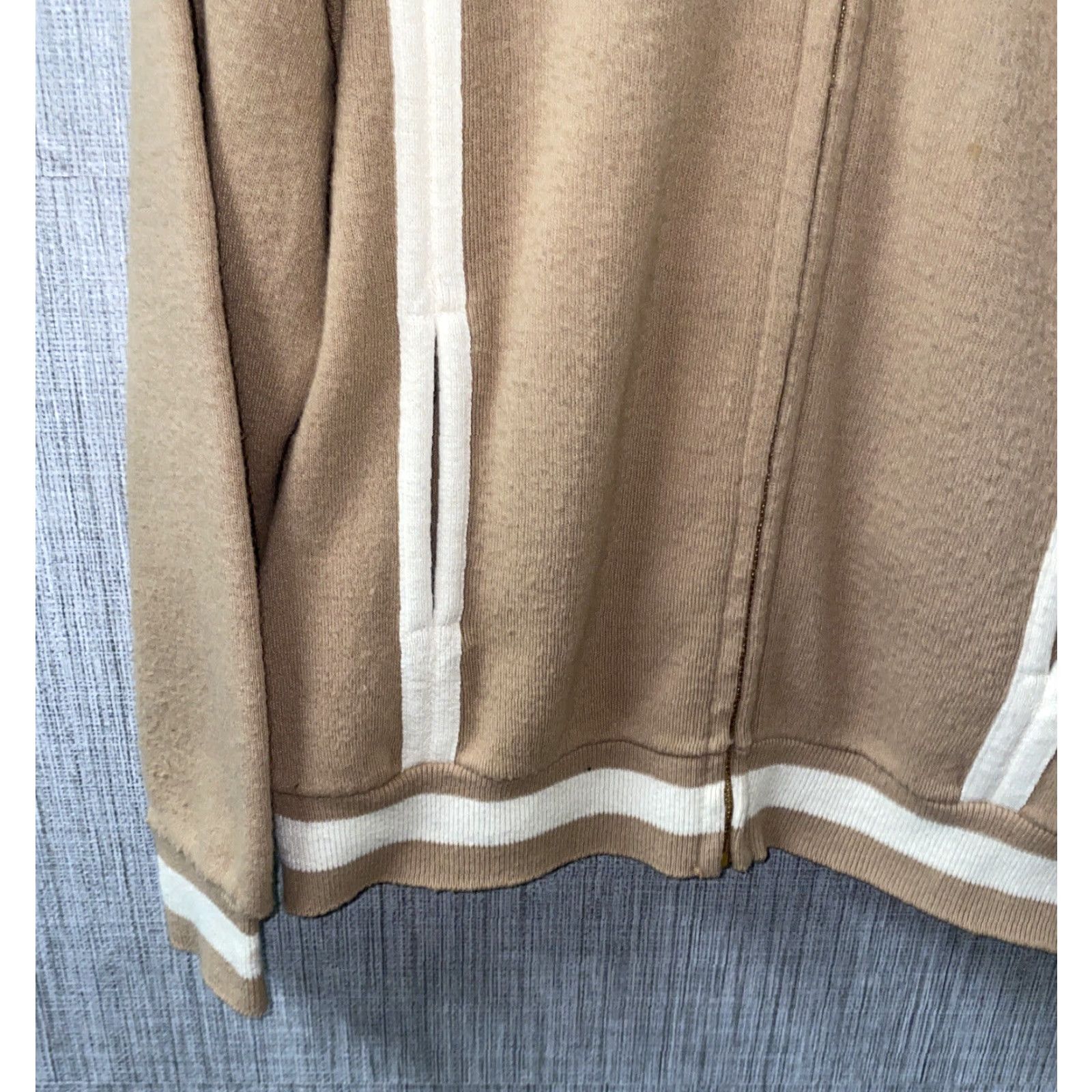 Vintage LORD JAMES Jacket Mens Beige Full Zip XL Acrylic Casual Size US XL / EU 56 / 4 - 4 Thumbnail