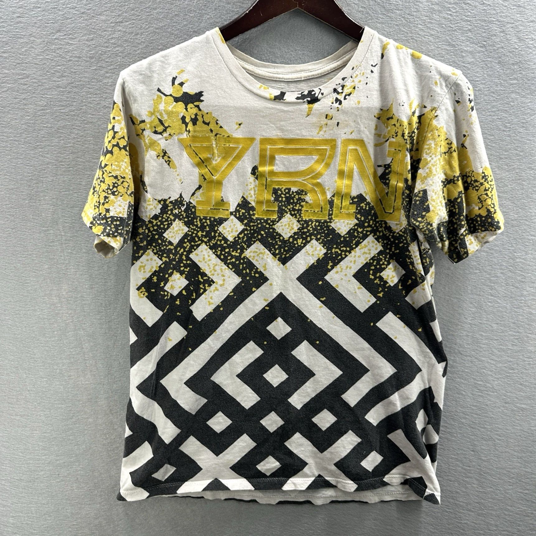 Vintage YRN Migos Shirt Graphic Print Mens Medium All Over Print Hip Hop Shirt Size US M / EU 48-50 / 2 - 2 Thumbnail
