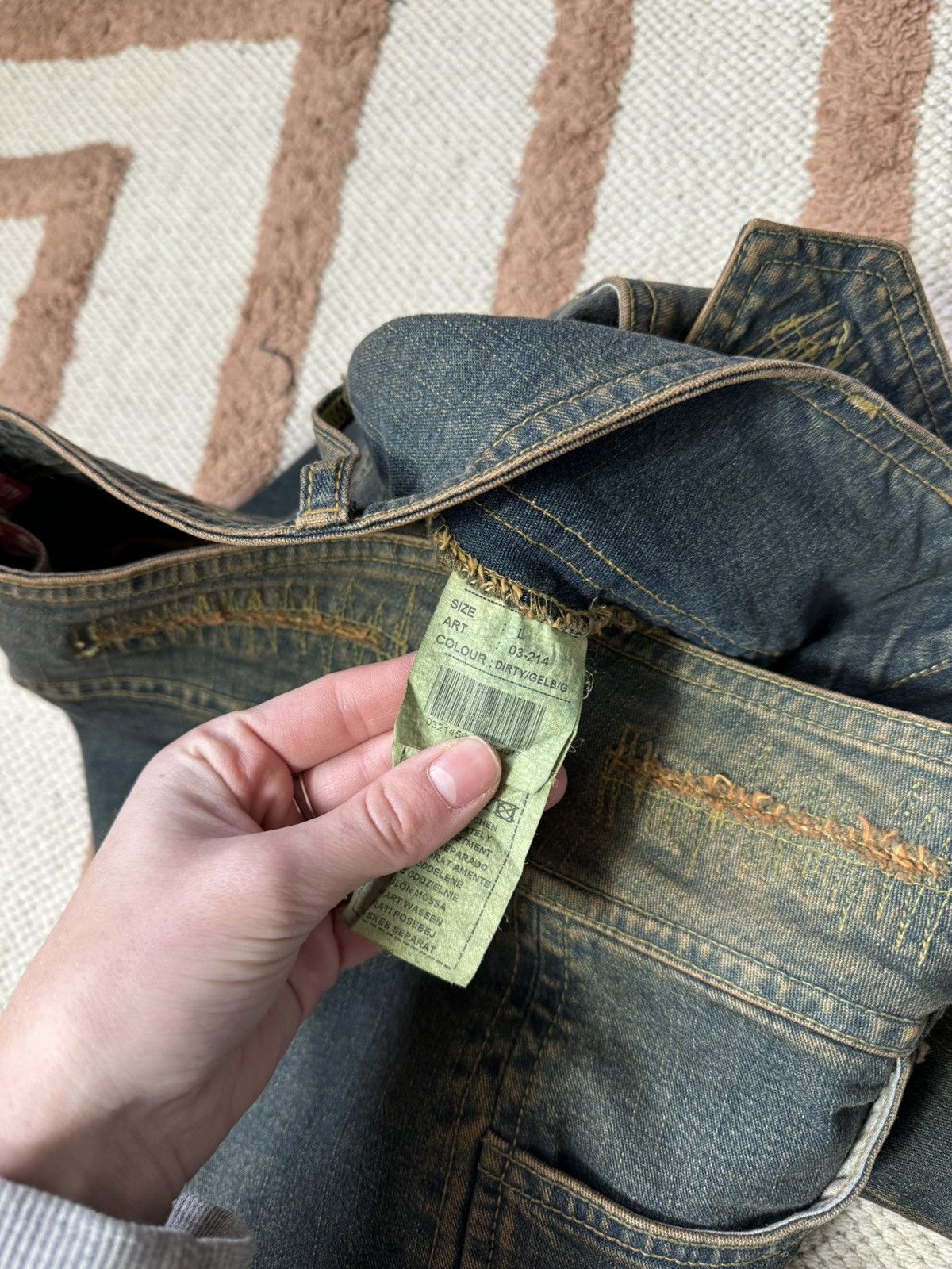 Vintage VINTAGE AVANT GARDE WASHED DENIM PANTS FLARE JEANS Size 28" / US 6 / IT 42 - 4 Thumbnail