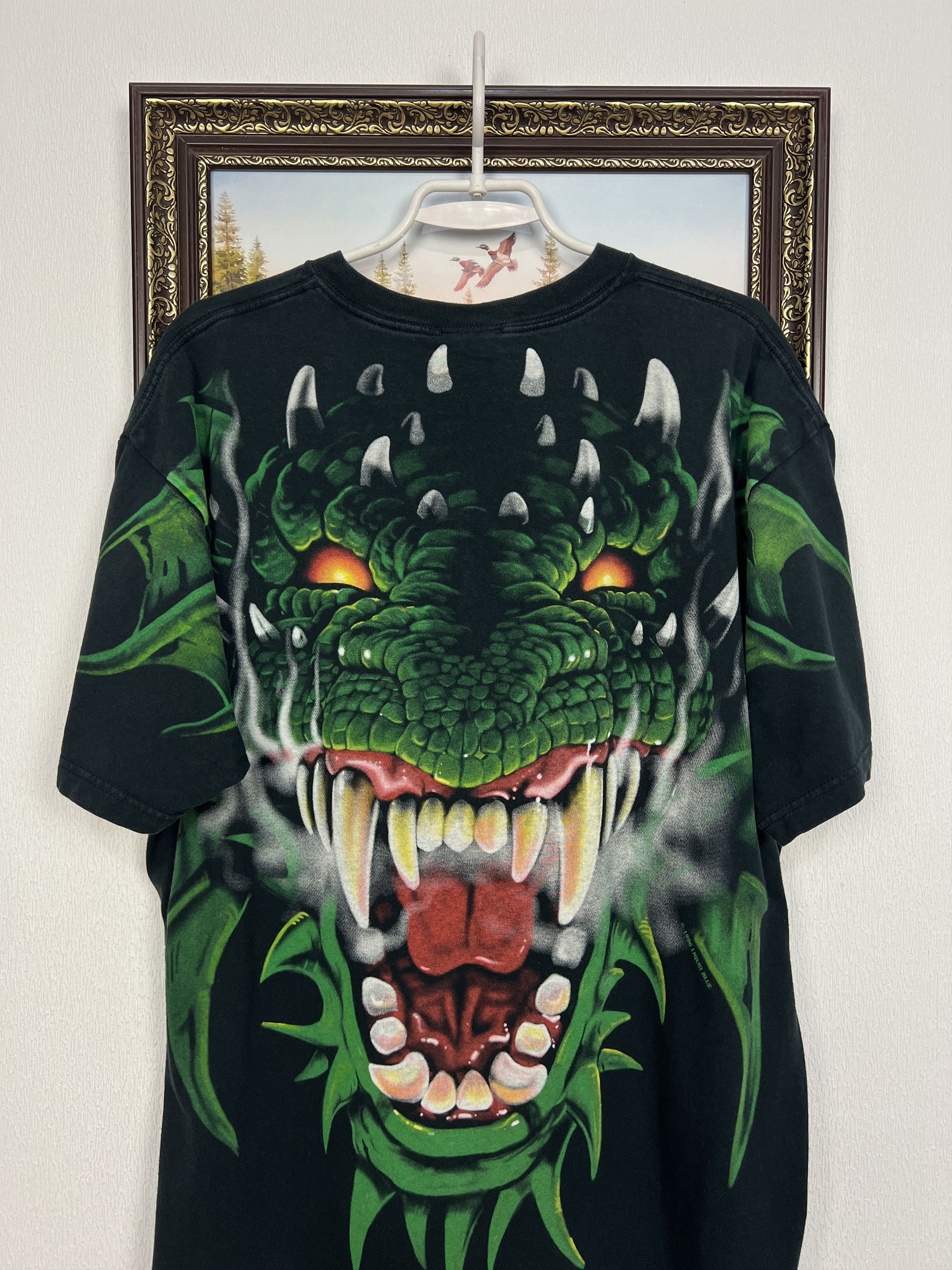 Liquid Blue Vintage Dragon Head Two Sided Over Print Shirt Tee Rare Size US XL / EU 56 / 4 - 8 Thumbnail