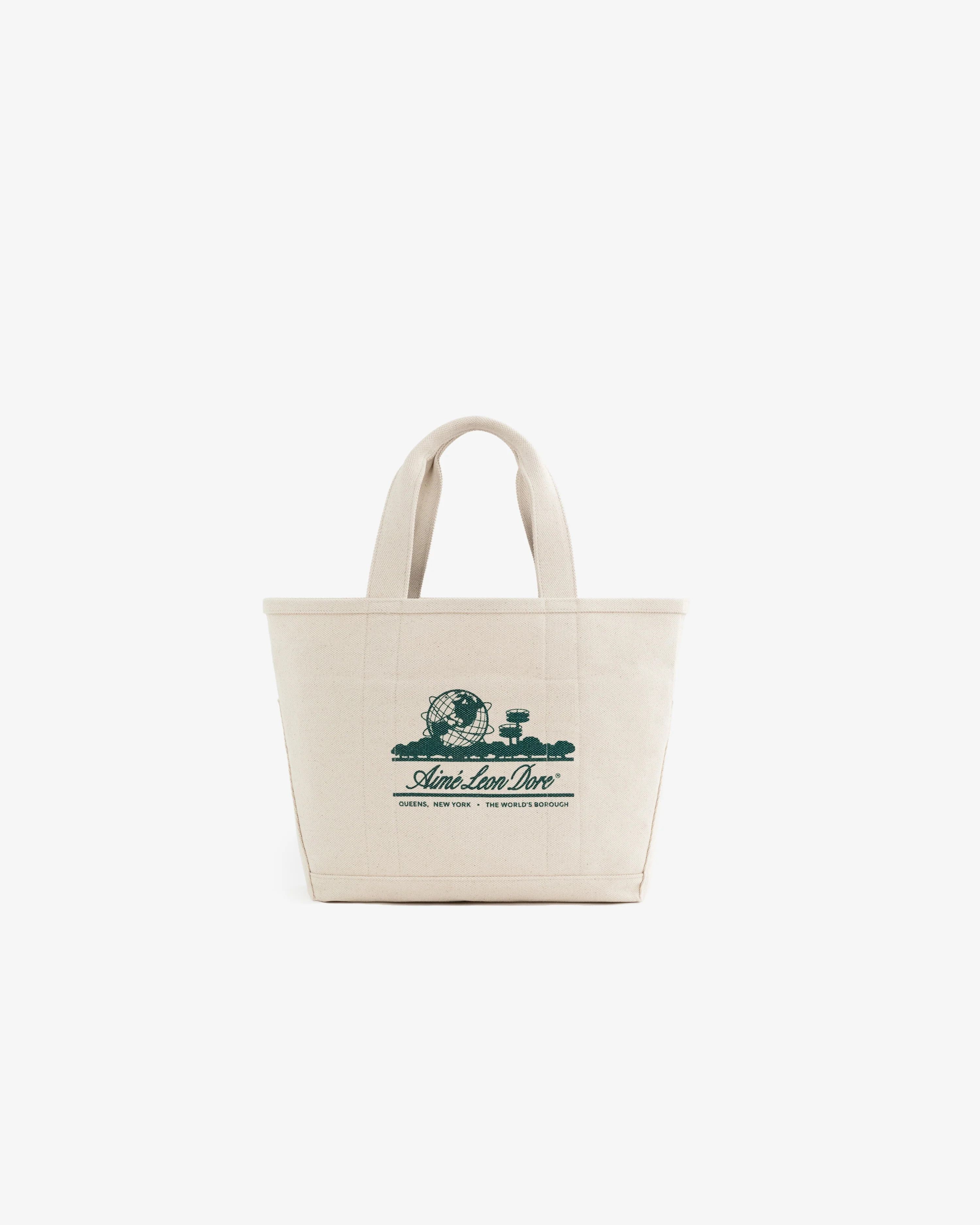 Aime Leon Dore o1mle0725 Small Unisphere Tote Bag Natural Deep Depths Size ONE SIZE - 1 Thumbnail