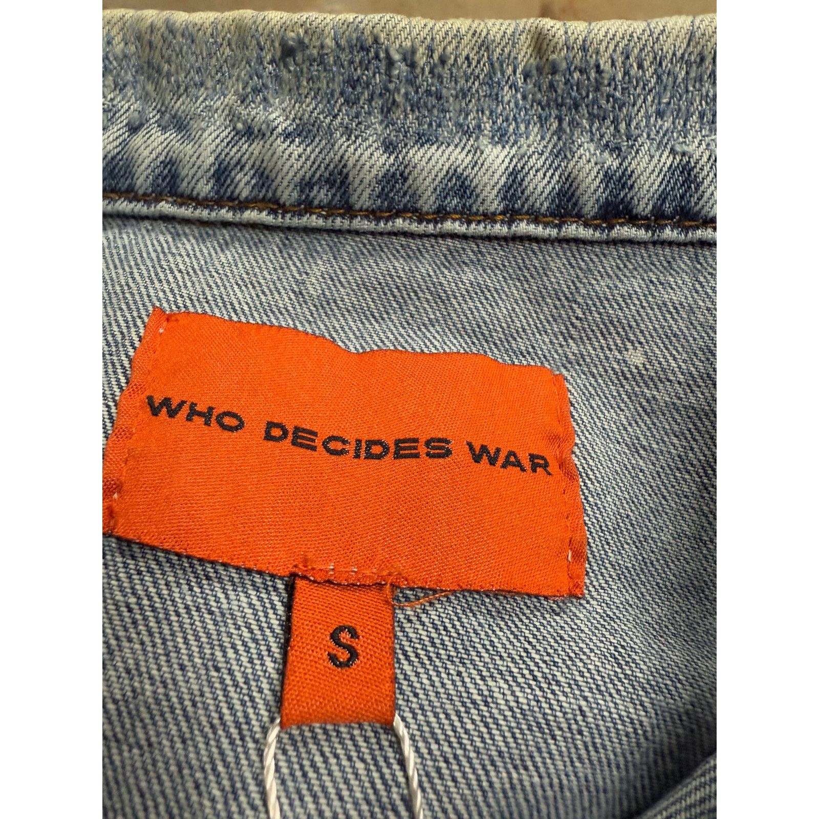 Who Decides War WDW Acid Sphere Denim Jacket New Small With Tags Size US S / EU 44-46 / 1 - 3 Thumbnail