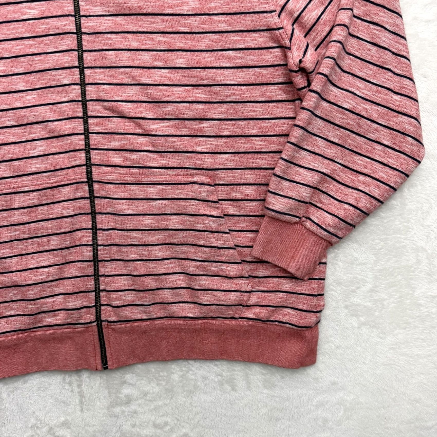 The North Face The North Face Hoodie Jacket Mens 2XL Red Striped Full Zip Knit Cotton Blend Size US XXL / EU 58 / 5 - 4 Thumbnail