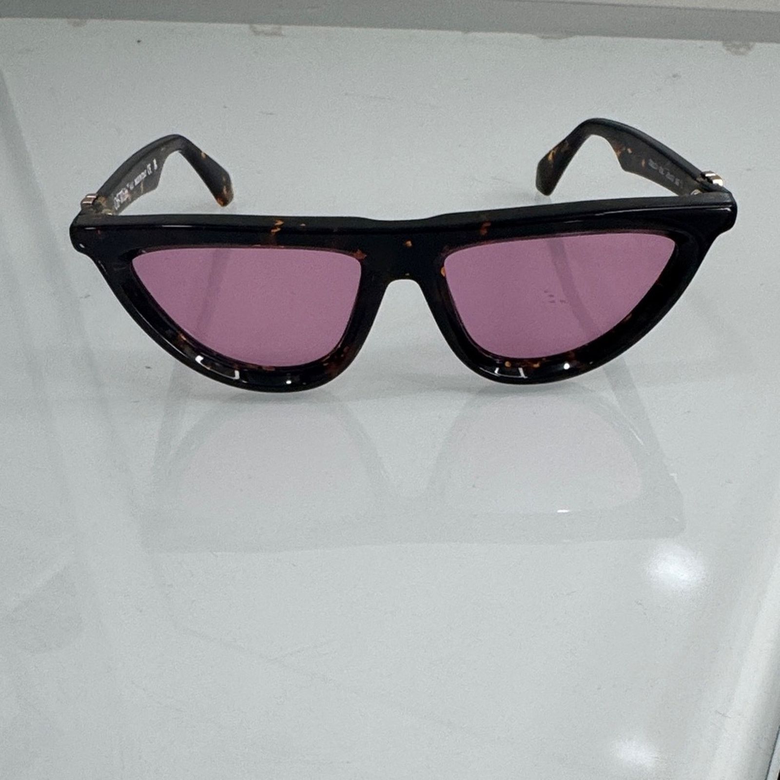 Off-White Off-White Tortoise Sunglasses with Rose Lenses Size ONE SIZE - 3 Thumbnail