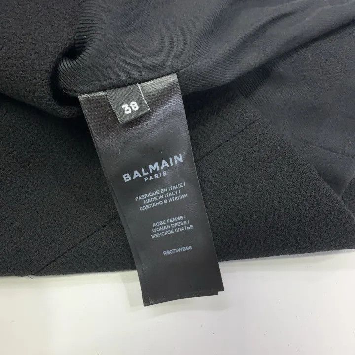 Balmain Balmain Color-Block Button Detail Long Sleeve Dress -2507 Size M / US 6-8 / IT 42-44 - 3 Thumbnail