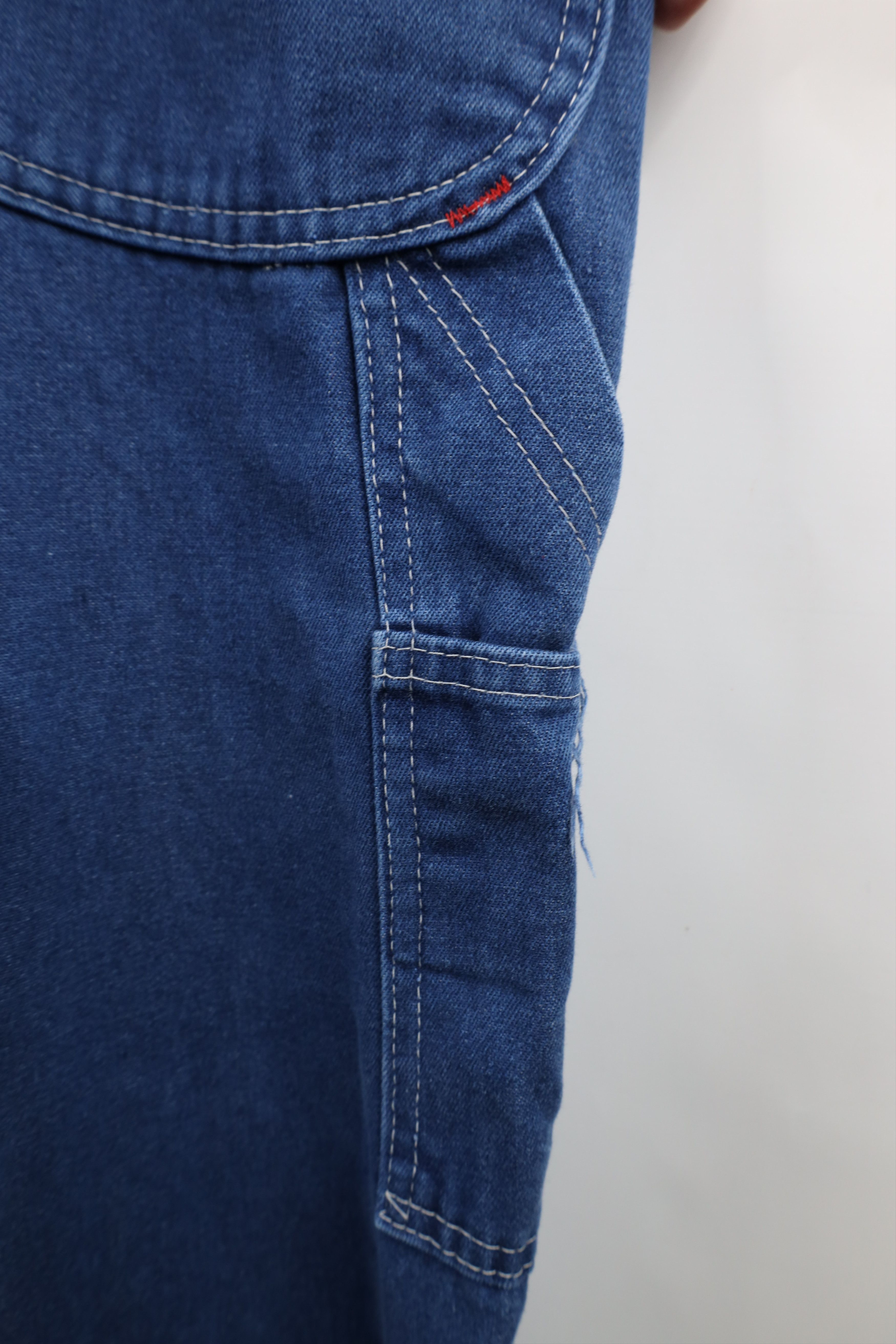 Big Mac Vintage 70s 80s Big Mac Square Bak Workwear Denim Overalls Size US 34 / EU 50 - 16 Thumbnail
