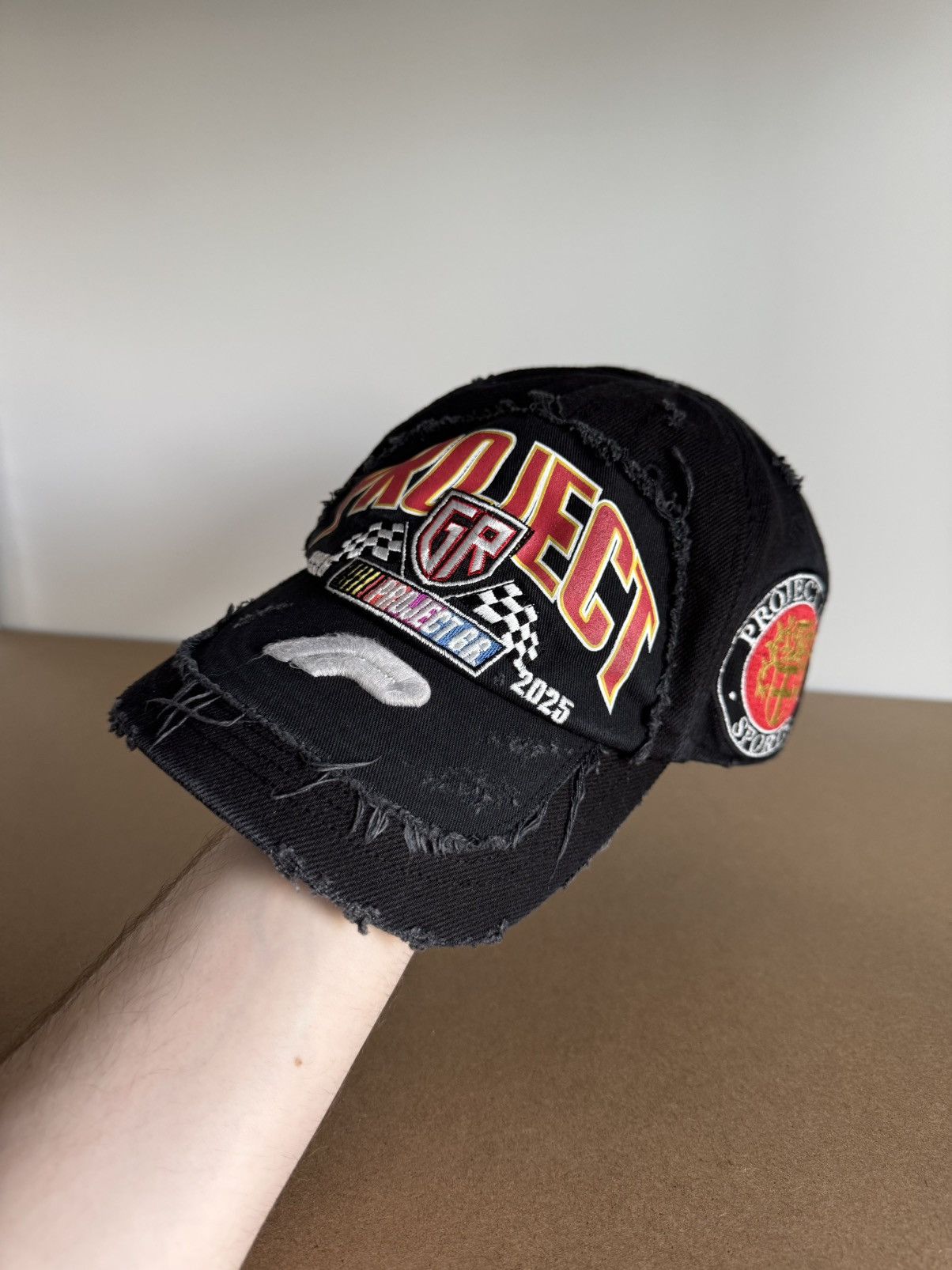 project g/r rayered baseball cap PROJECT G/R Deconstructed Cap in