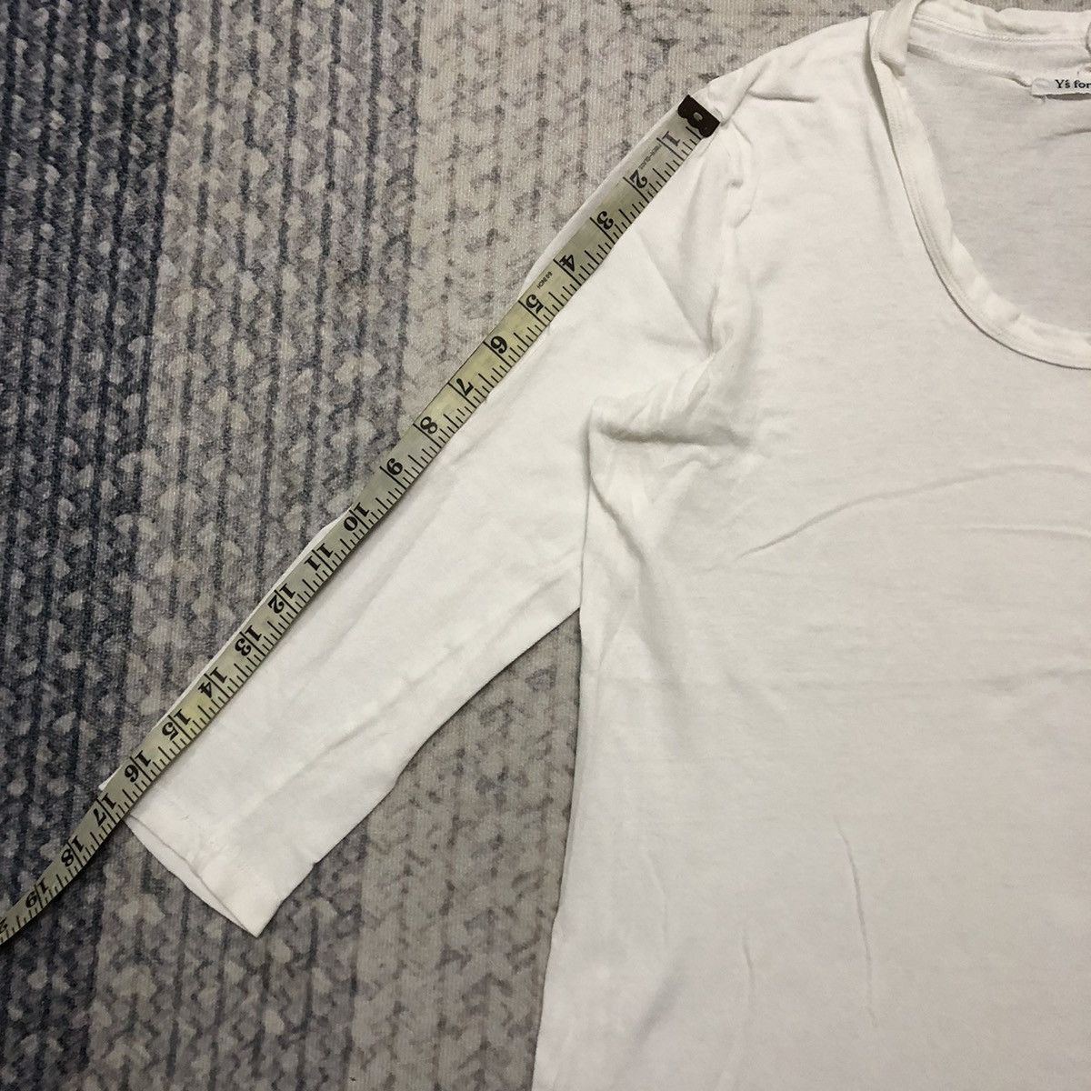 Yohji Yamamoto Distressed Vintage Y’s For Living by Yohji Yamamoto 3/4 Tees Size US XS / EU 42 / 0 - 20 Thumbnail