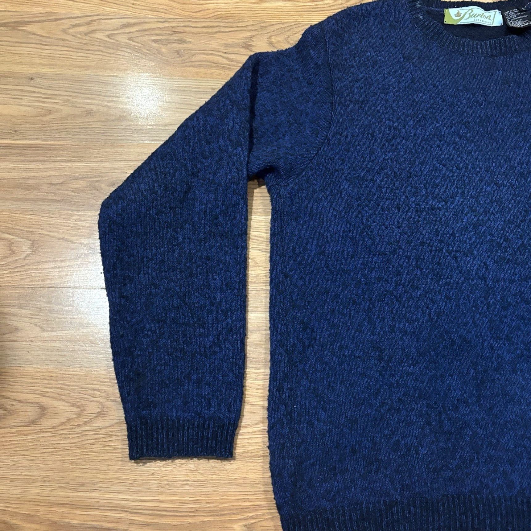 Burton VINTAGE Burton Snowboards Sweater Navy Blue Wool Blend Pullover Men’s Size Small Size US S / EU 44-46 / 1 - 5 Thumbnail