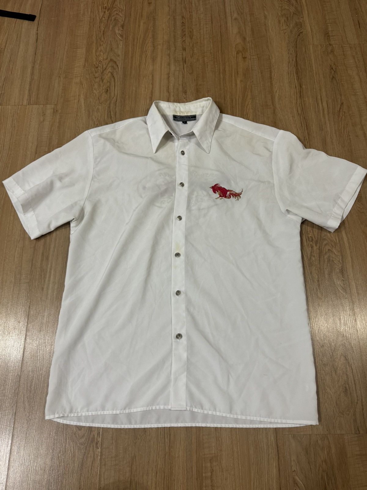 Vintage VINTAGE EMBROIDERY COCK FIGHTING SHIRT Size US L / EU 52-54 / 3 - 1 Thumbnail