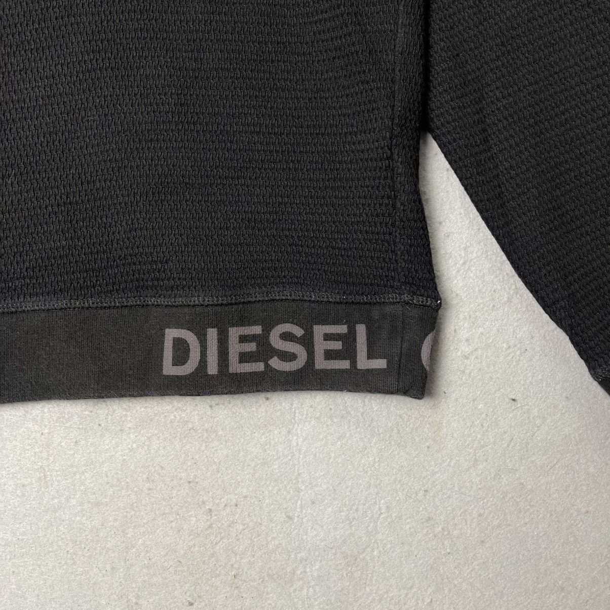 Diesel Diesel Textured Crewneck Sweatshirt “Only The Brave” Black Size US M / EU 48-50 / 2 - 3 Thumbnail