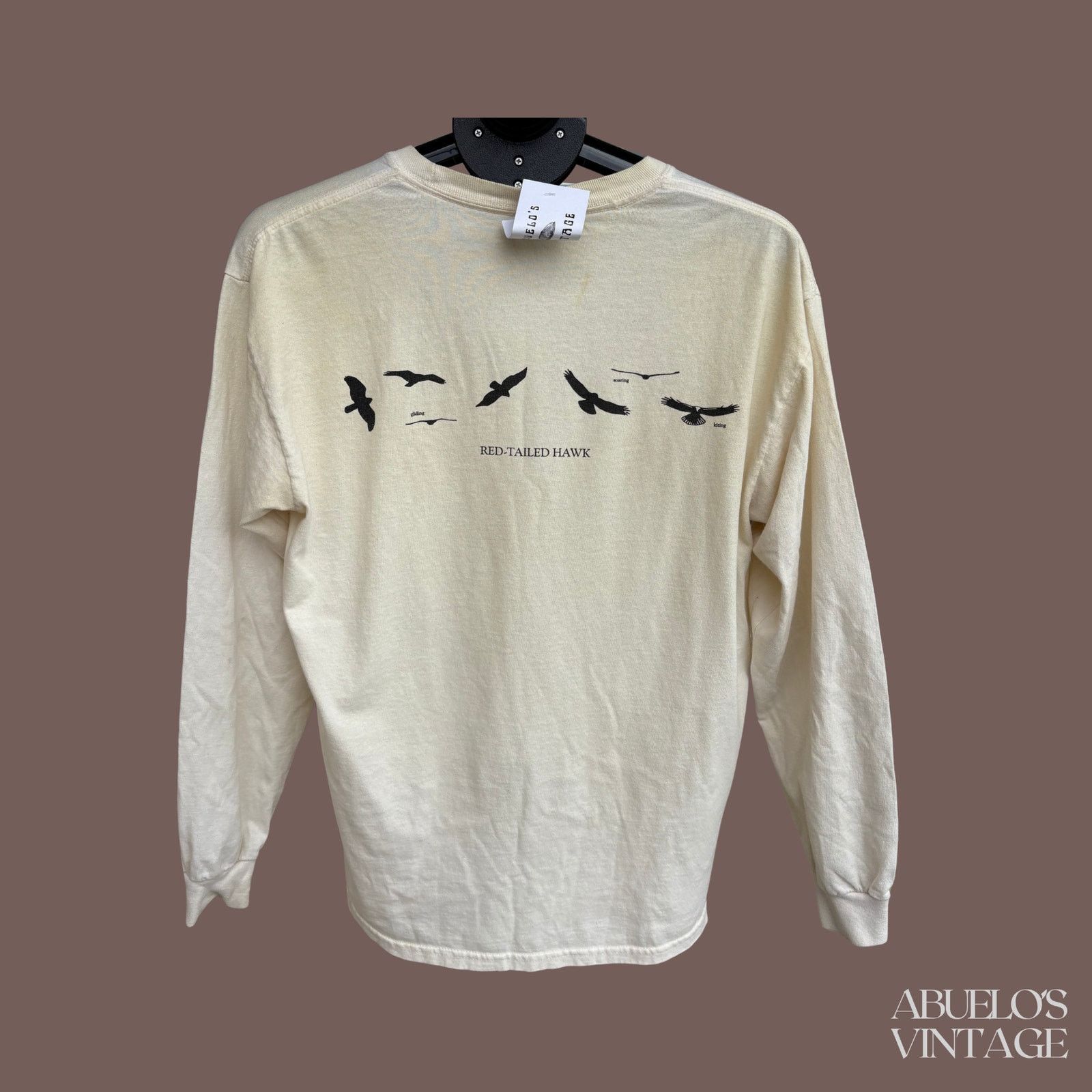 Gildan VTG Red-Tailed Hawk Tee | Sibley Wildlife Graphic Size US M / EU 48-50 / 2 - 5 Thumbnail