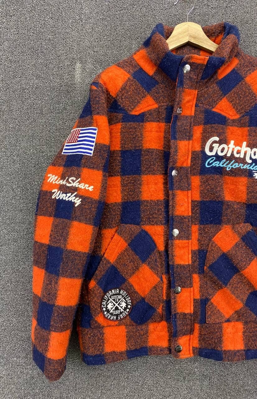 Gotcha Vintage Gotcha California Shadow Plaids Jacket Size L / US 10 / IT 46 - 3 Thumbnail