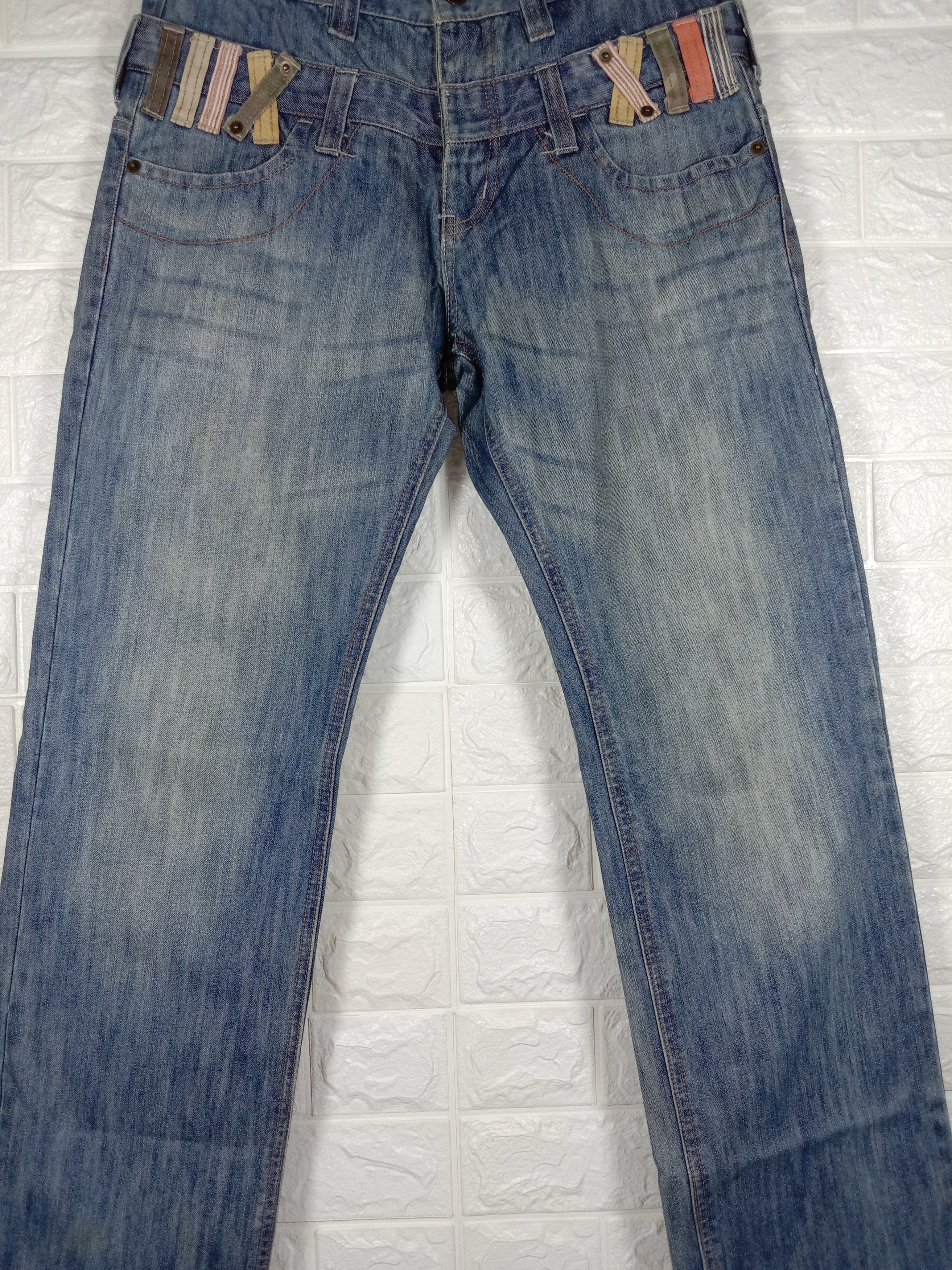 Japanese Brand Vintage Hybrid Japanese Double Waist Jeans Size US 31 - 3 Thumbnail