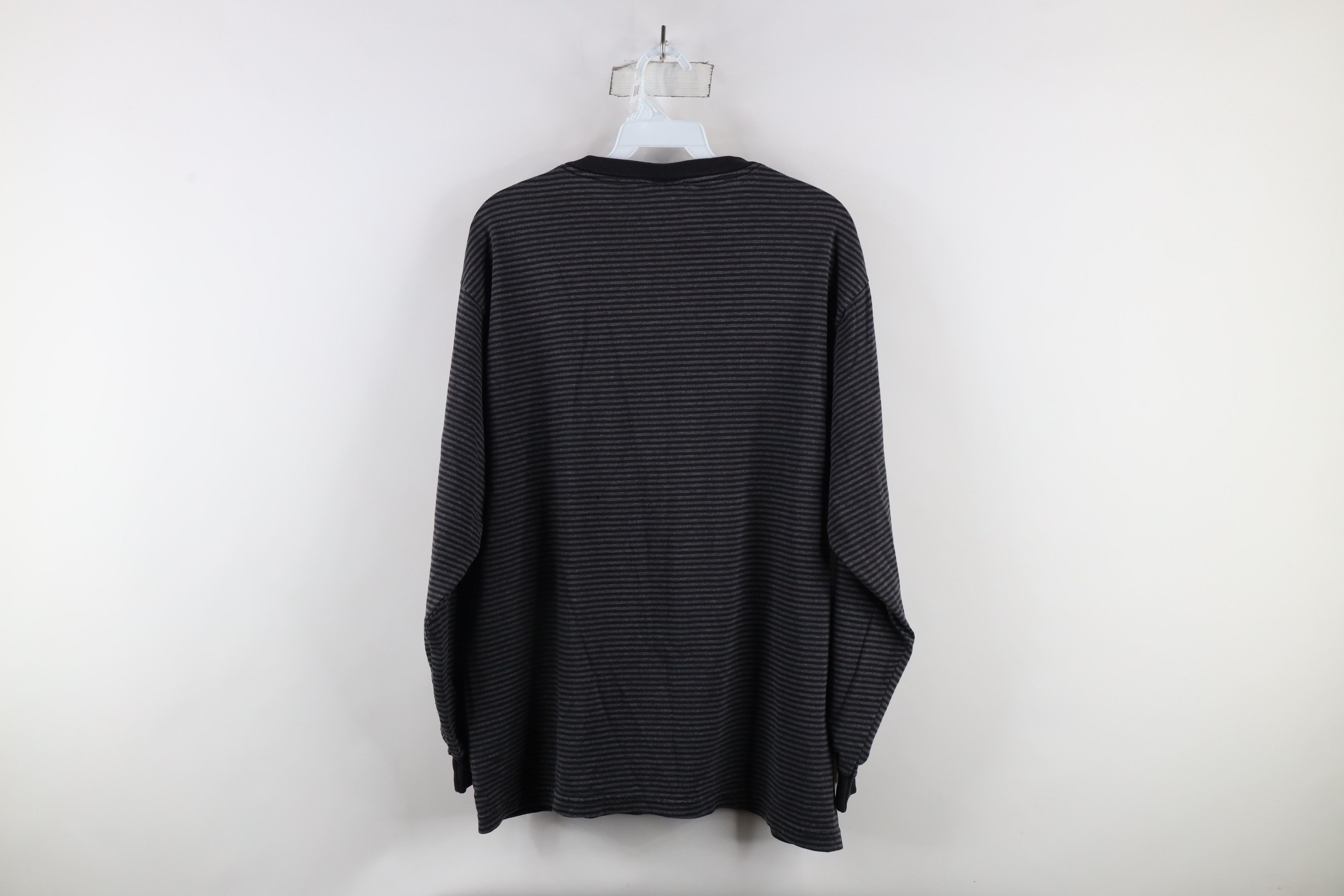 Vintage Vintage 90s Streetwear Long Sleeve T-Shirt Gray Cotton Size US M / EU 48-50 / 2 - 6 Thumbnail