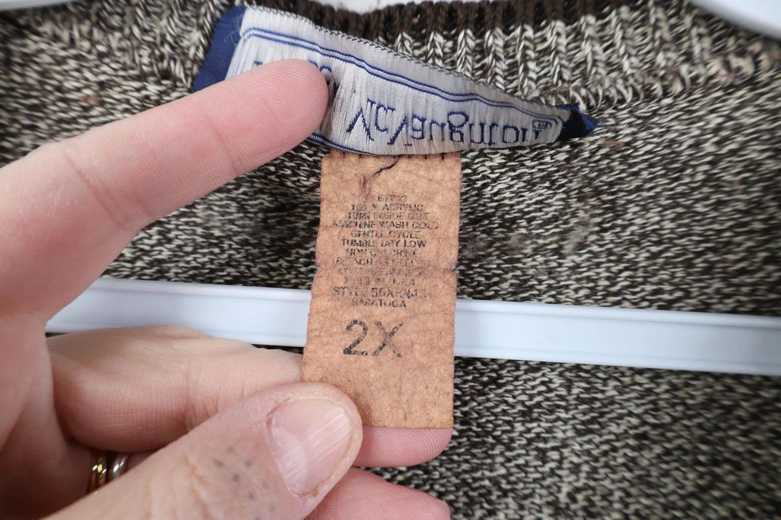 Vintage Vintage 70s Modern Diamond Fair Isle Knit Sweater Vest USA Size XXL / US 16-18 / IT 52-54 - 7 Thumbnail