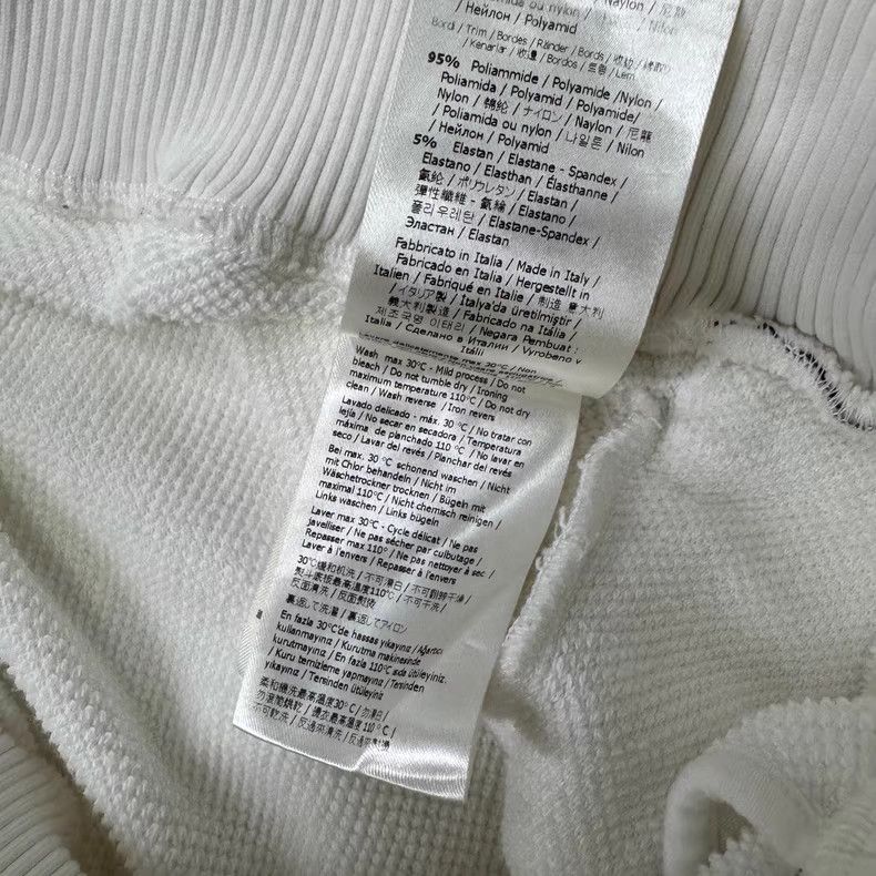 Fendi FENDI White All-Over Logo Tape Track Pants Q10 Size US 35 - 2 Thumbnail