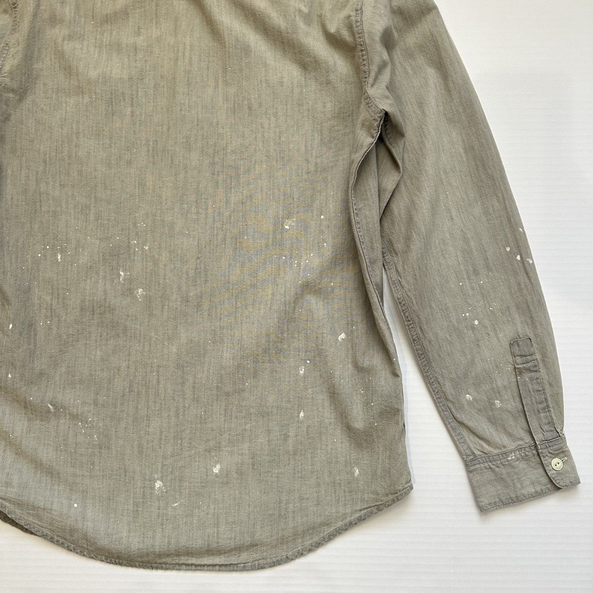 Polo Ralph Lauren New Polo Ralph Lauren Paint Splatter Denim Shirt Vintage Size US M / EU 48-50 / 2 - 8 Thumbnail
