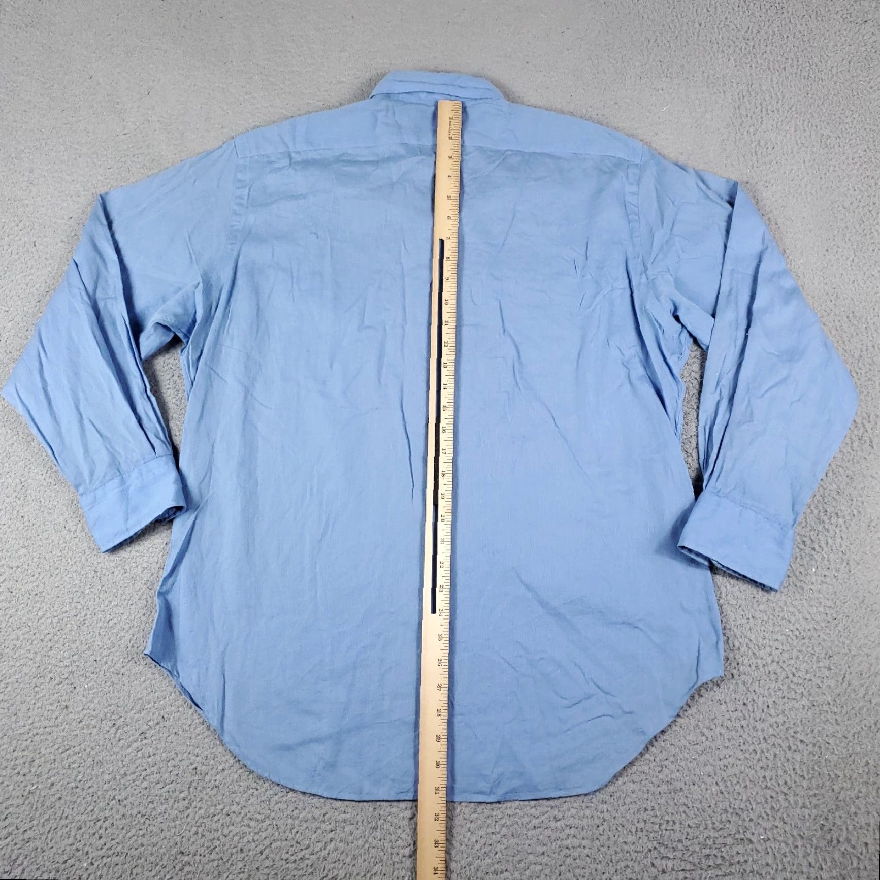 Ralph Lauren Ralph Lauren Dress Shirt Mens 16 Regular Blue Button-Up Long Sleeve Classic Modern Size 42R - 5 Thumbnail