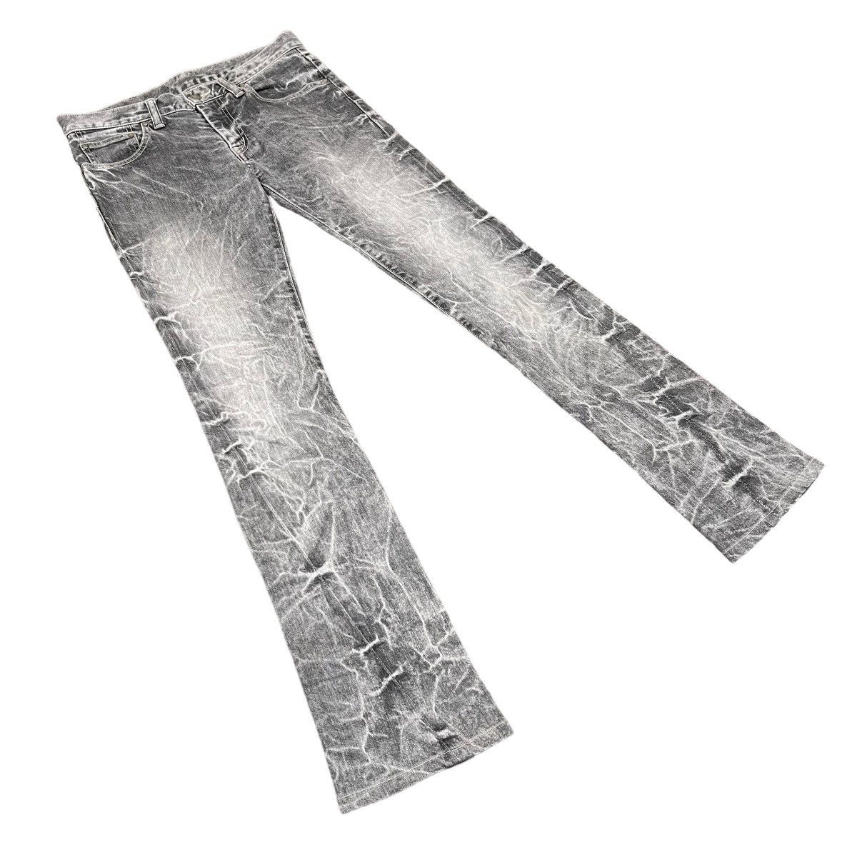 If Six Was Nine Tornado Mart Charcoal Washed Flare Grunge Jeans Size US 30 / EU 46 - 3 Thumbnail