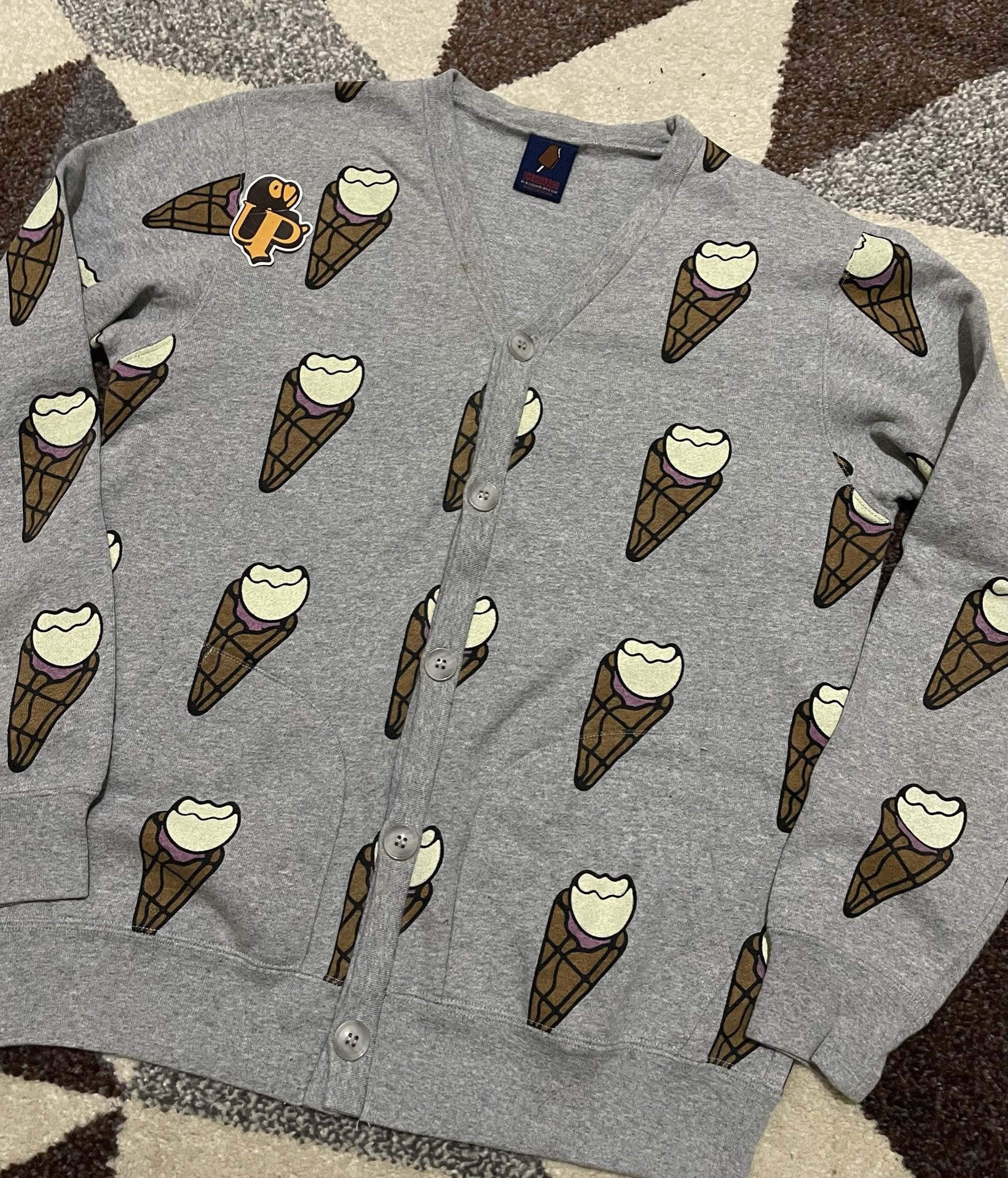 Billionaire Boys Club Season 12 (A/W 2011) BBC/Ice Cream Full Logo Cardigan Size US S / EU 44-46 / 1 - 3 Thumbnail