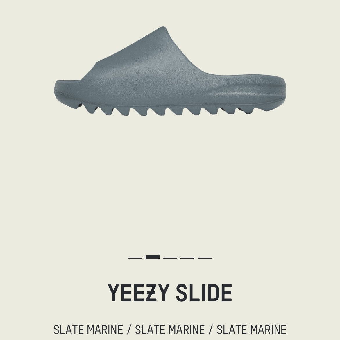 Adidas YEEZY SLIDES “Slate Marine” | Grailed