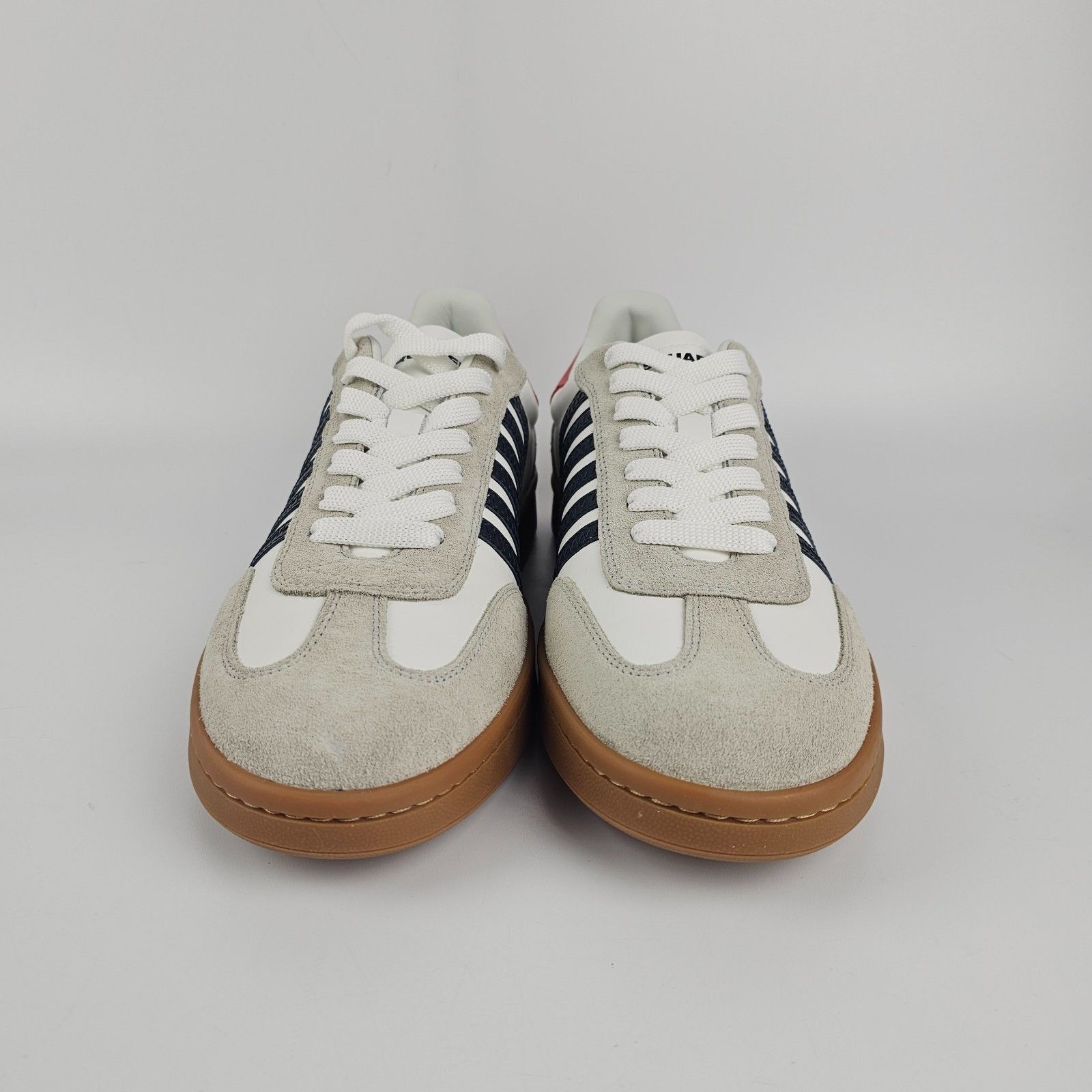 Dsquared2 DSQUARED2 Boxer White Leather Sneakers New And Authentic (Me Size US 10.5 / EU 43-44 - 5 Thumbnail
