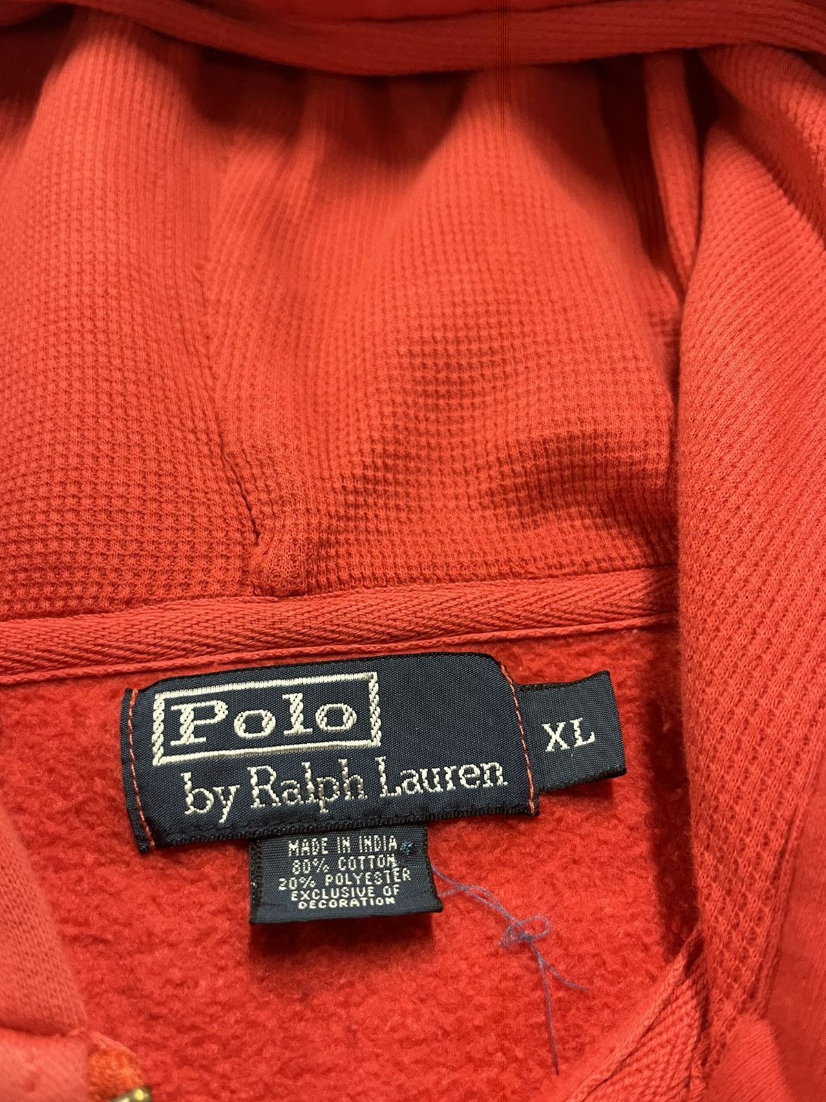 Polo Ralph Lauren × Vintage Polo Ralph Lauren vintage thermal lined zip up hoodie preppy Size US XL / EU 56 / 4 - 7 Thumbnail