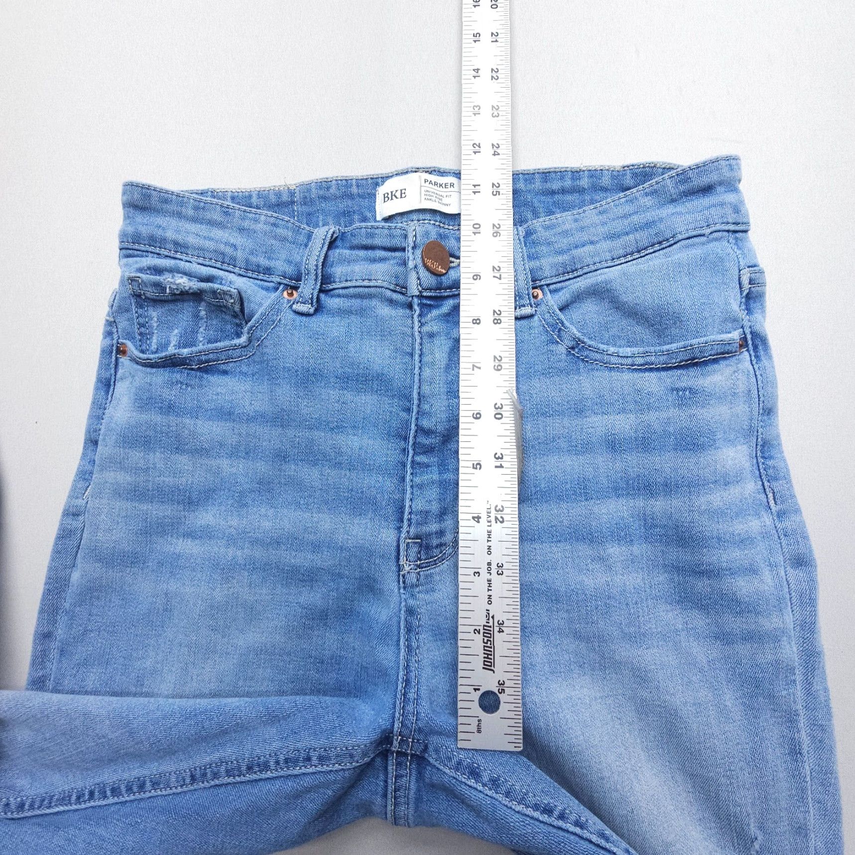 Vintage VINTAGE BUCKLE BKE Parker High Rise Ankle Skinny Jeans Buckle BKE Stella Size 27 Women's Slim Distressed Blue Denim 5-Pocket Stretch Size 27" / US 4 / IT 40 - 6 Thumbnail