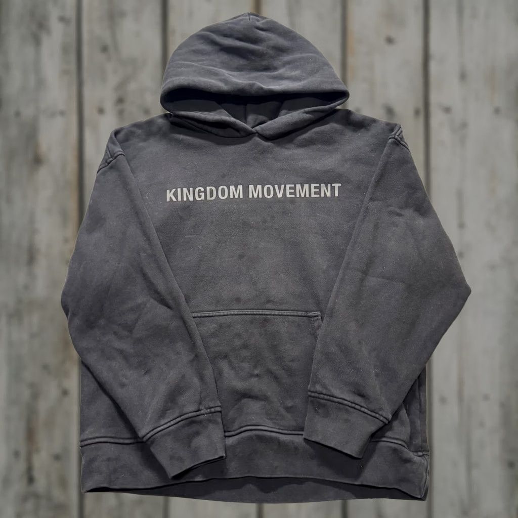 The Unbranded Brand Kingdom Movement Hoodie Mens Large Black 100% Cotton Pullover Grunge Stained Distressing Fade Pre-owned Size US L / EU 52-54 / 3 - 1 Thumbnail