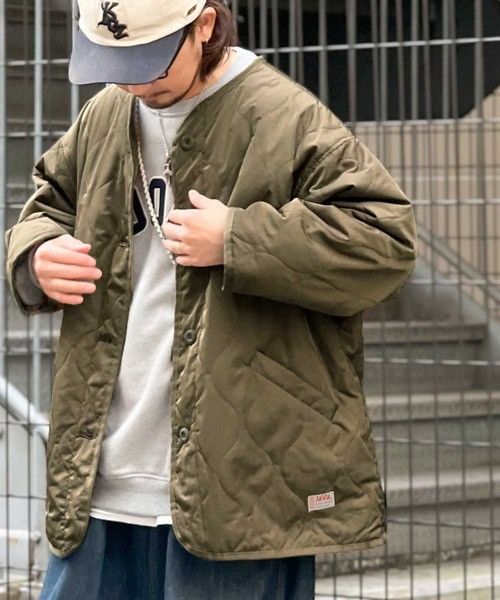 Japanese Brand JAVA JAPAN LINEAR, QUILTED JACKET Size US L / EU 52-54 / 3 - 4 Thumbnail