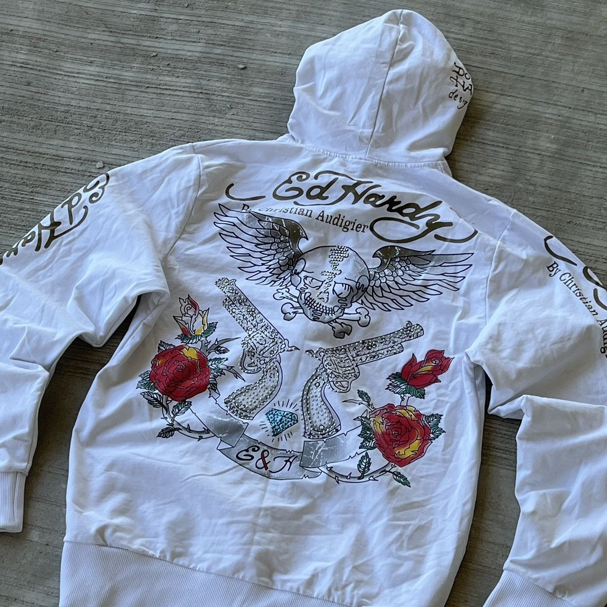 Christian Audigier × Ed Hardy × Japanese Brand 🚨🚨White Big