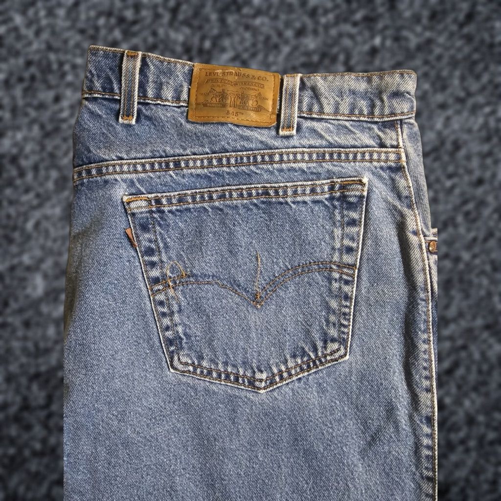 Levi's Vintage Levi 545 Jeans Denim Blue 90s Grunge Mens Size 44x30 Brown Tag Regular Fit Straight 5-Pocket Denim Jeans Mens Size US 44 / EU 60 - 1 Thumbnail