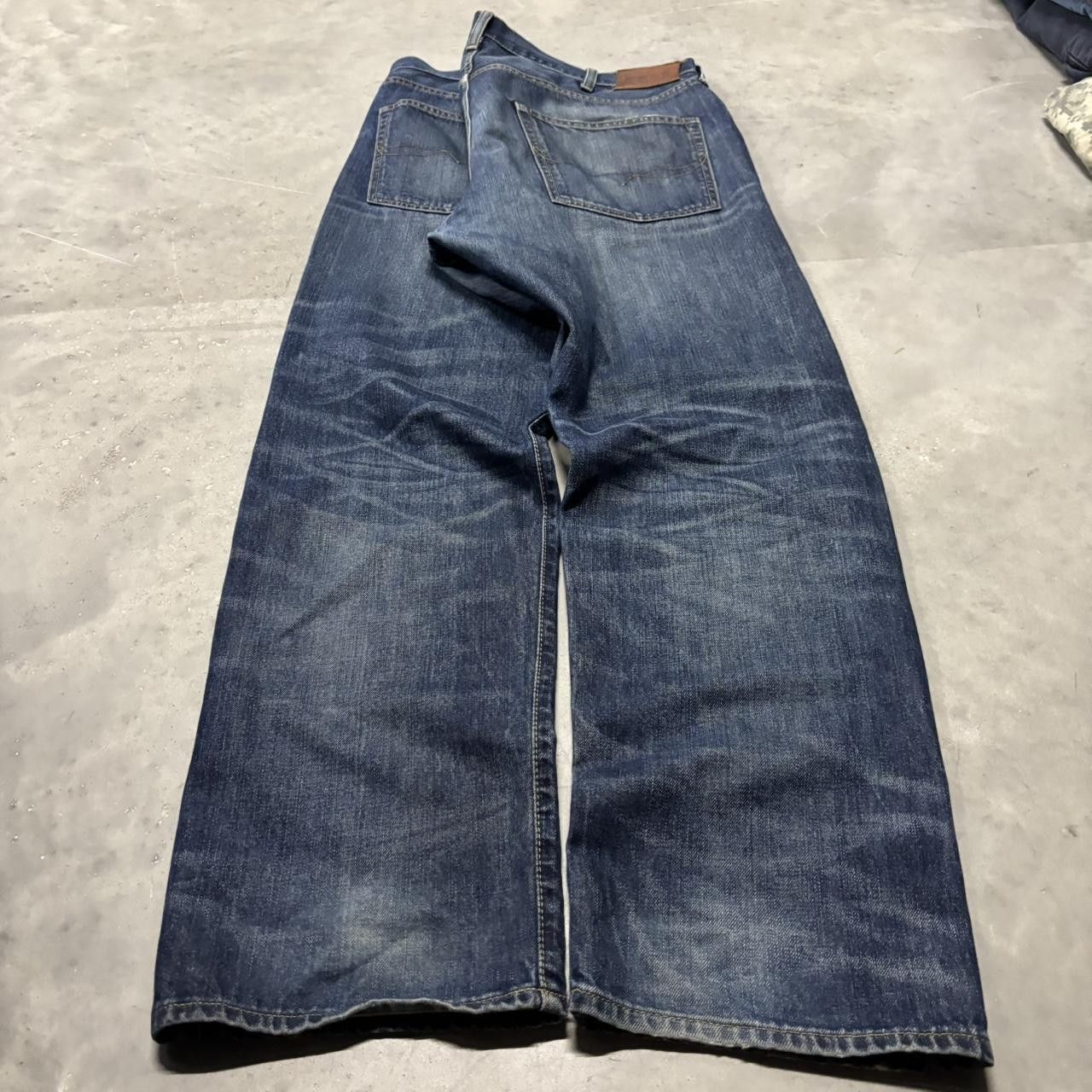 Polo Ralph Lauren × Vintage Crazy Vintage Y2K/2000s Baggy Grunge Dark Wash Polo Ralph Lauren Skater Denim Jeans! Size US 38 / EU 54 - 4 Thumbnail