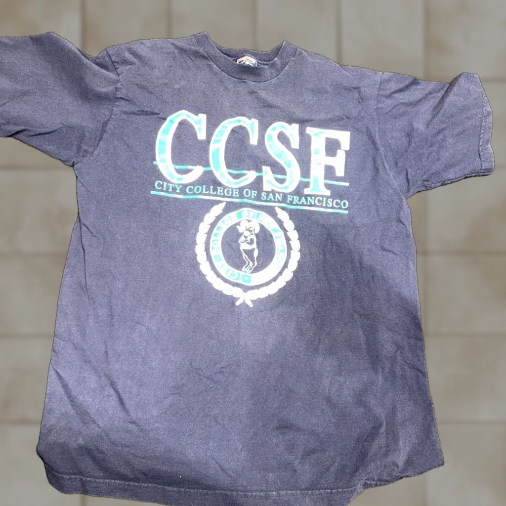Champion CHAMPION Sweatshirt College University CCSF VTG 1/4 Zip Graphic Print Black Long Sleeve Pullover Men XS? Size US S / EU 44-46 / 1 - 1 Thumbnail