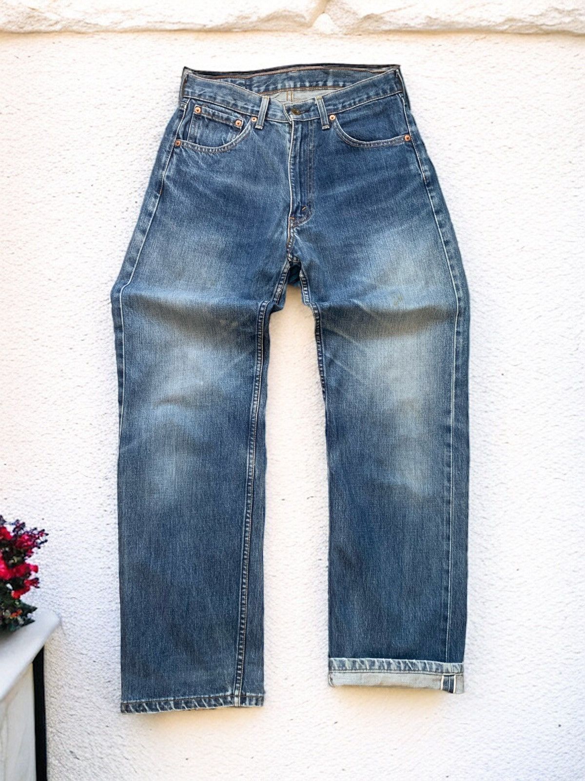image of Vintage Levis 503 Reproduction Selvedge Denim Pants (Ab2), Men's (Size 29)