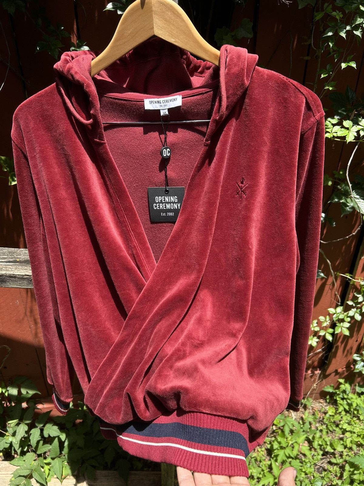Opening Ceremony OPENING CEREMONY Velour Wrap Track Top Jacket Size S FW19 Size S / US 4 / IT 40 - 1 Thumbnail