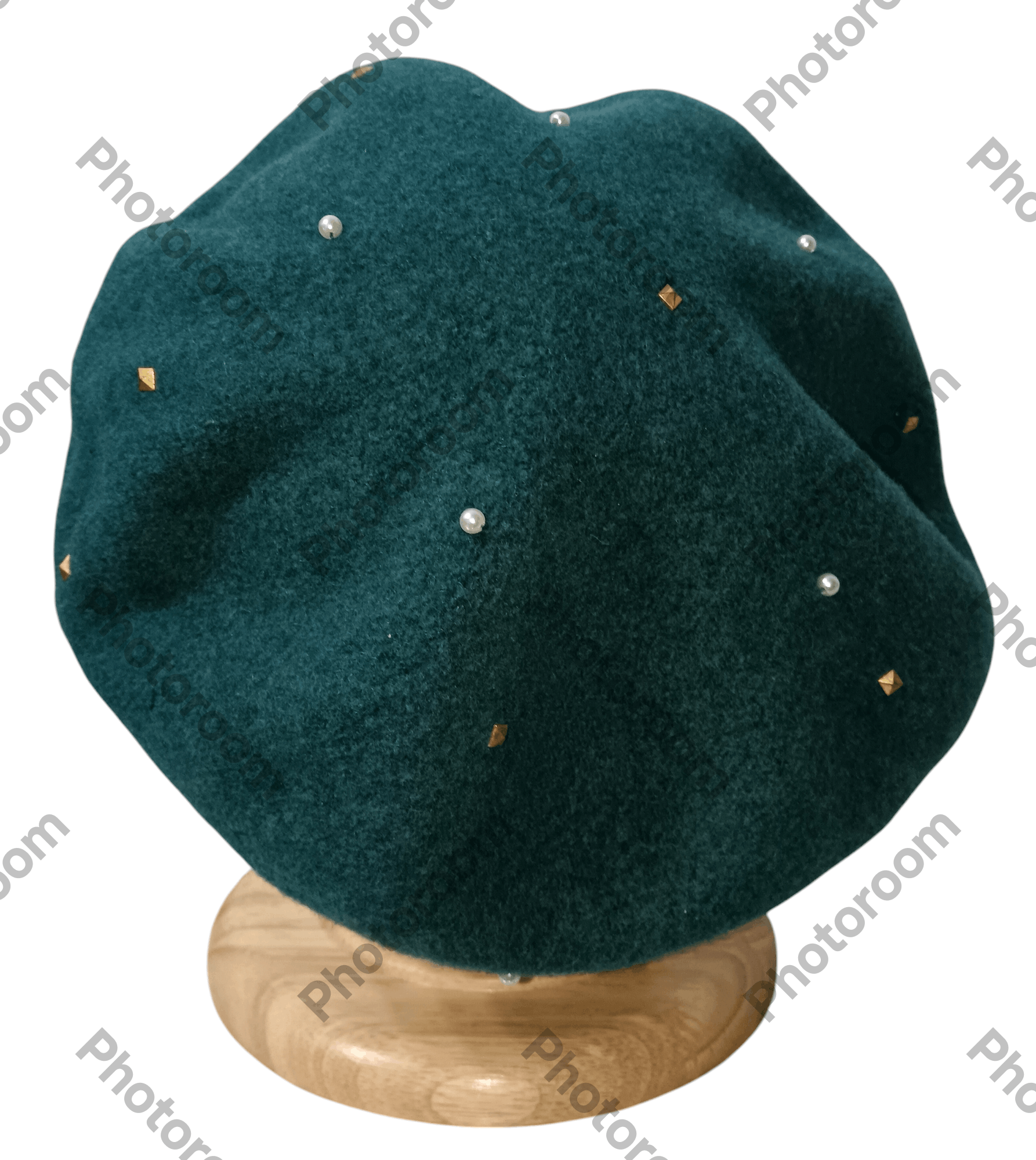 Japanese Brand × Orient × Vintage VINTAGE ORIENT PIU STUDDED BERET HAT Size ONE SIZE - 4 Thumbnail